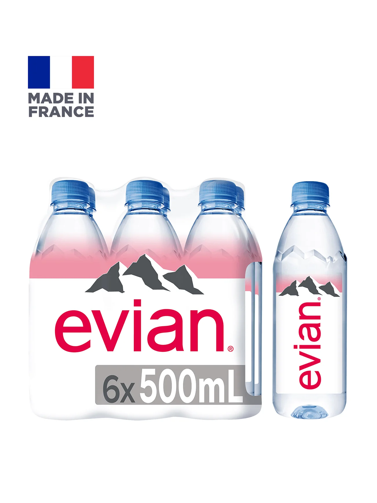 EVIAN MINERAL WATER 6X500ML