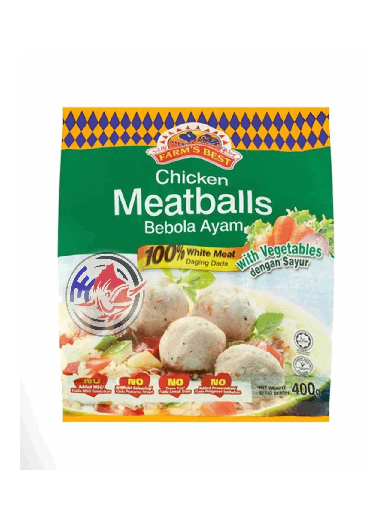 FARM BEST CHIC BALLS VEGE 400GM