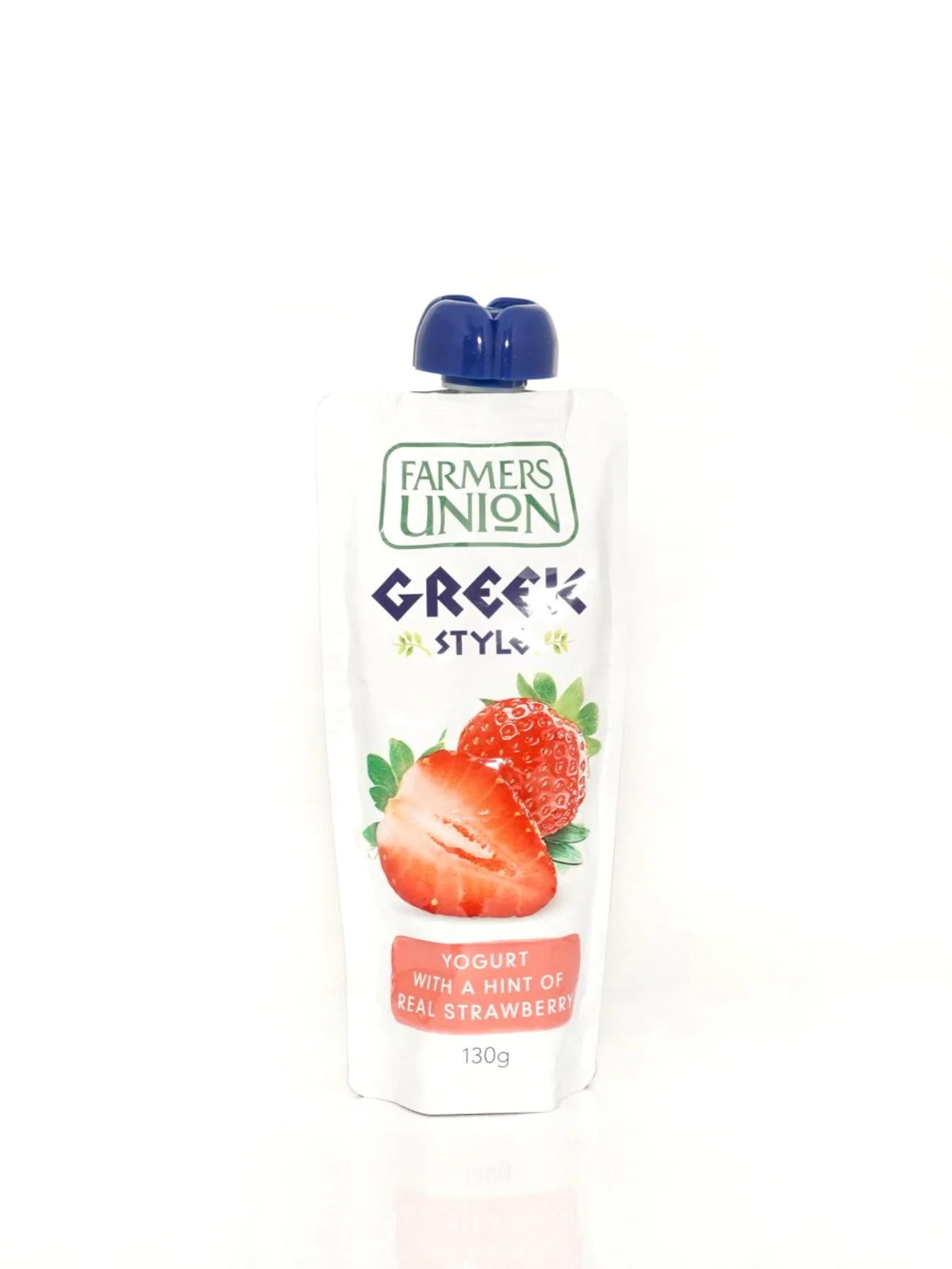 FARMERS UNION GREEK POUCH STRAWBERRY 130G - Image 2