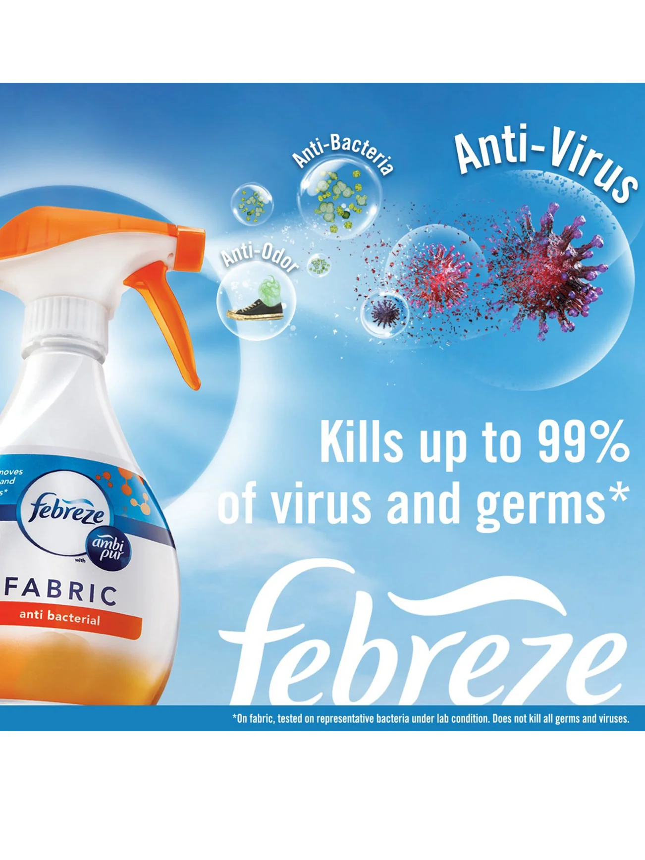 FEBREZE FABRIC ANTI BACTERIAL 370ML - Image 2