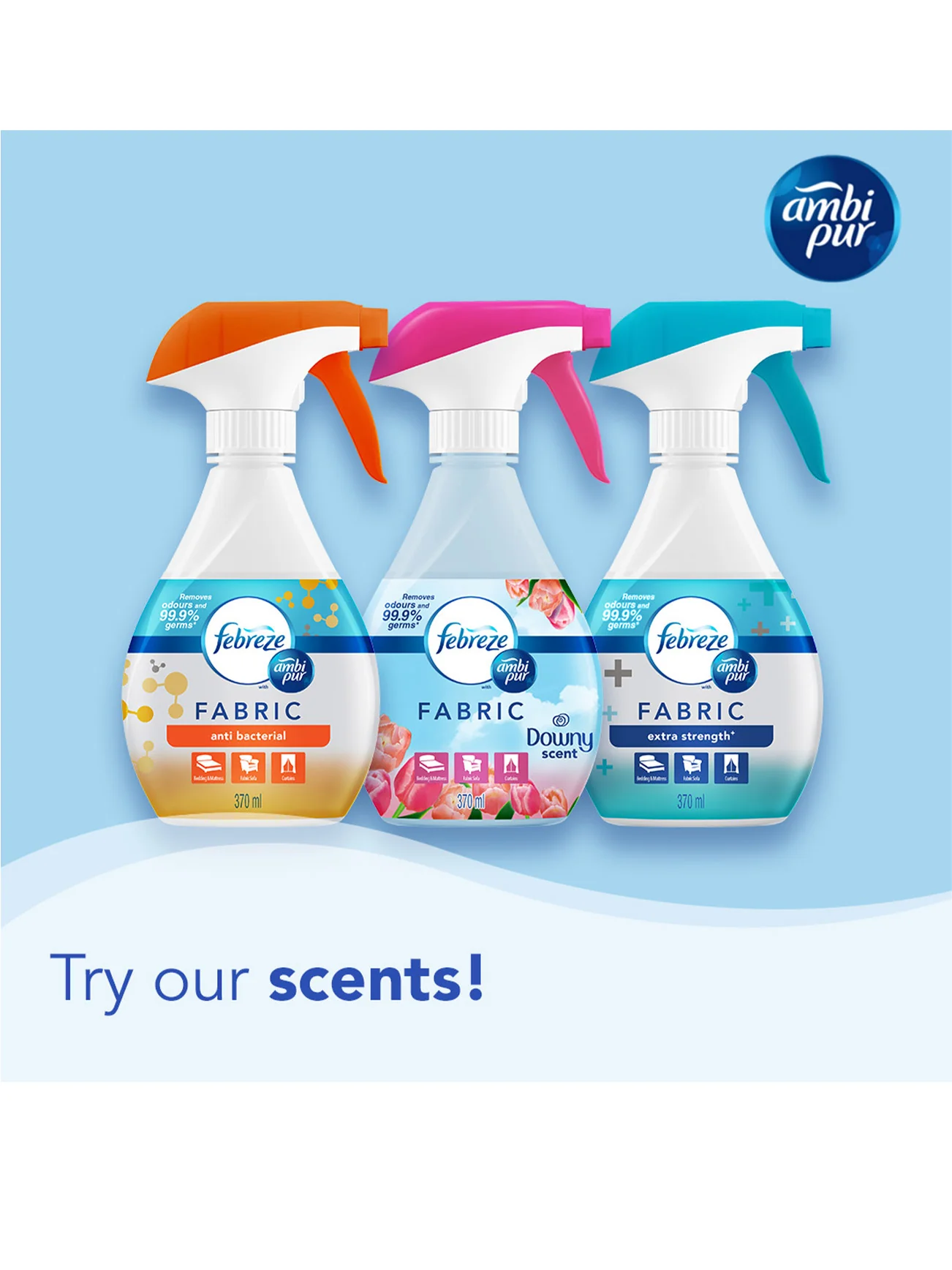FEBREZE FABRIC ANTI BACTERIAL 800ML - Image 2