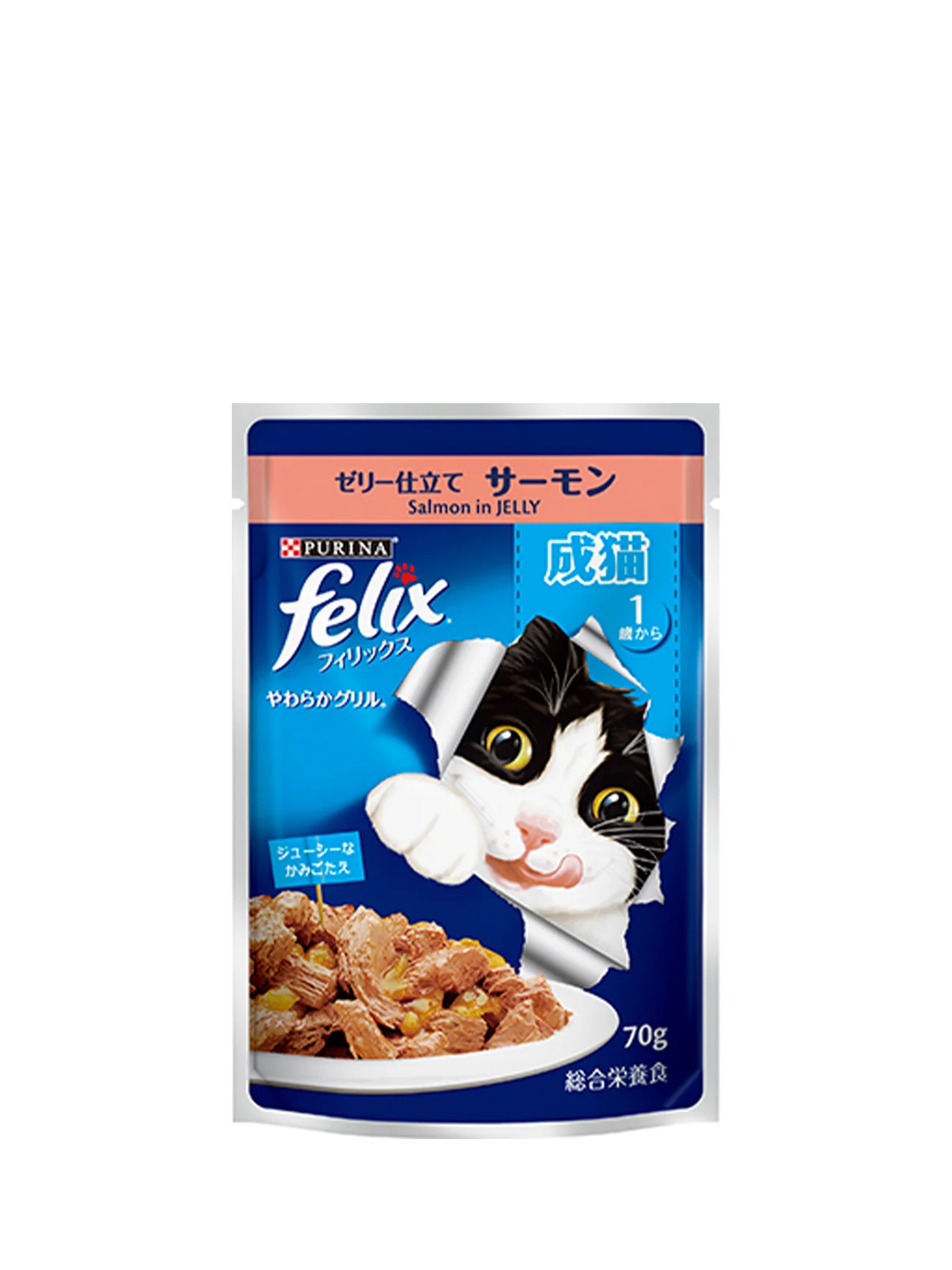 FELIX ADULT SALMON POUCH 70G - Image 2