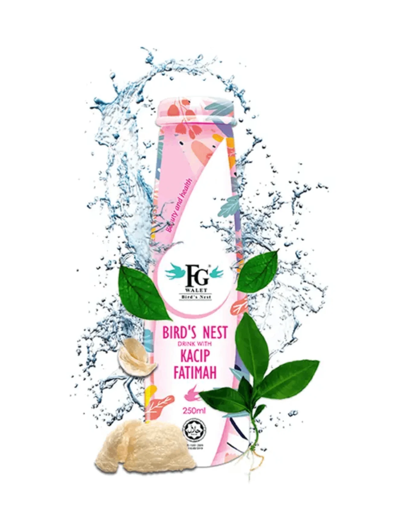 FGWALET COLLAGEN+ BIRD NEST KACIP FATIMAH 250ML