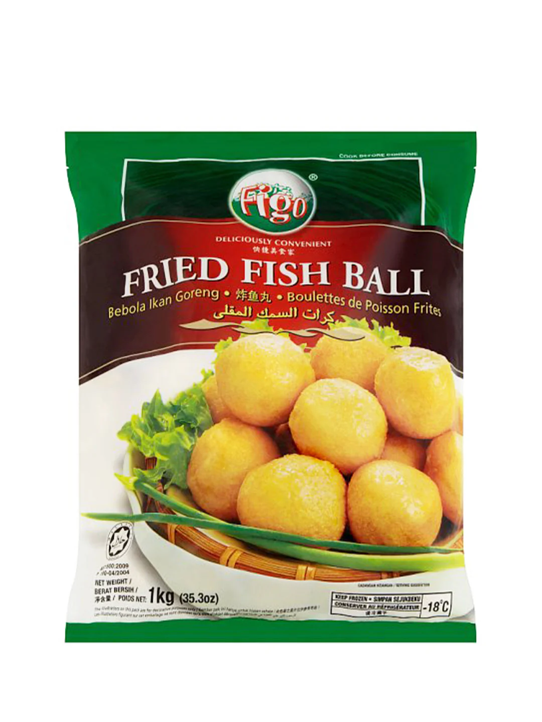 FIGO FROZEN FRIED FISH BALL 1KG
