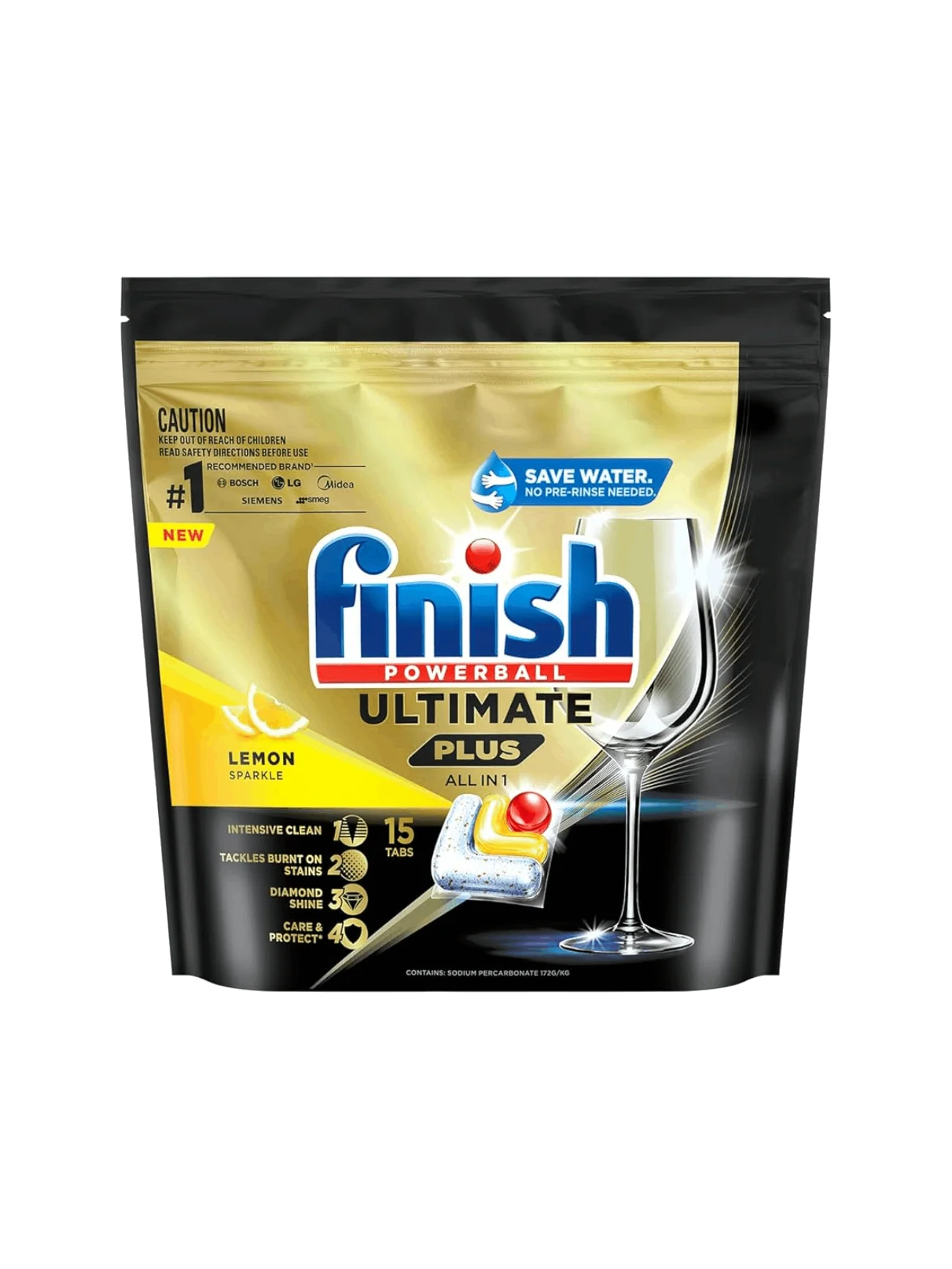FINISH ULTIMATE PLUS LEMON SPARKLE 18 TABS