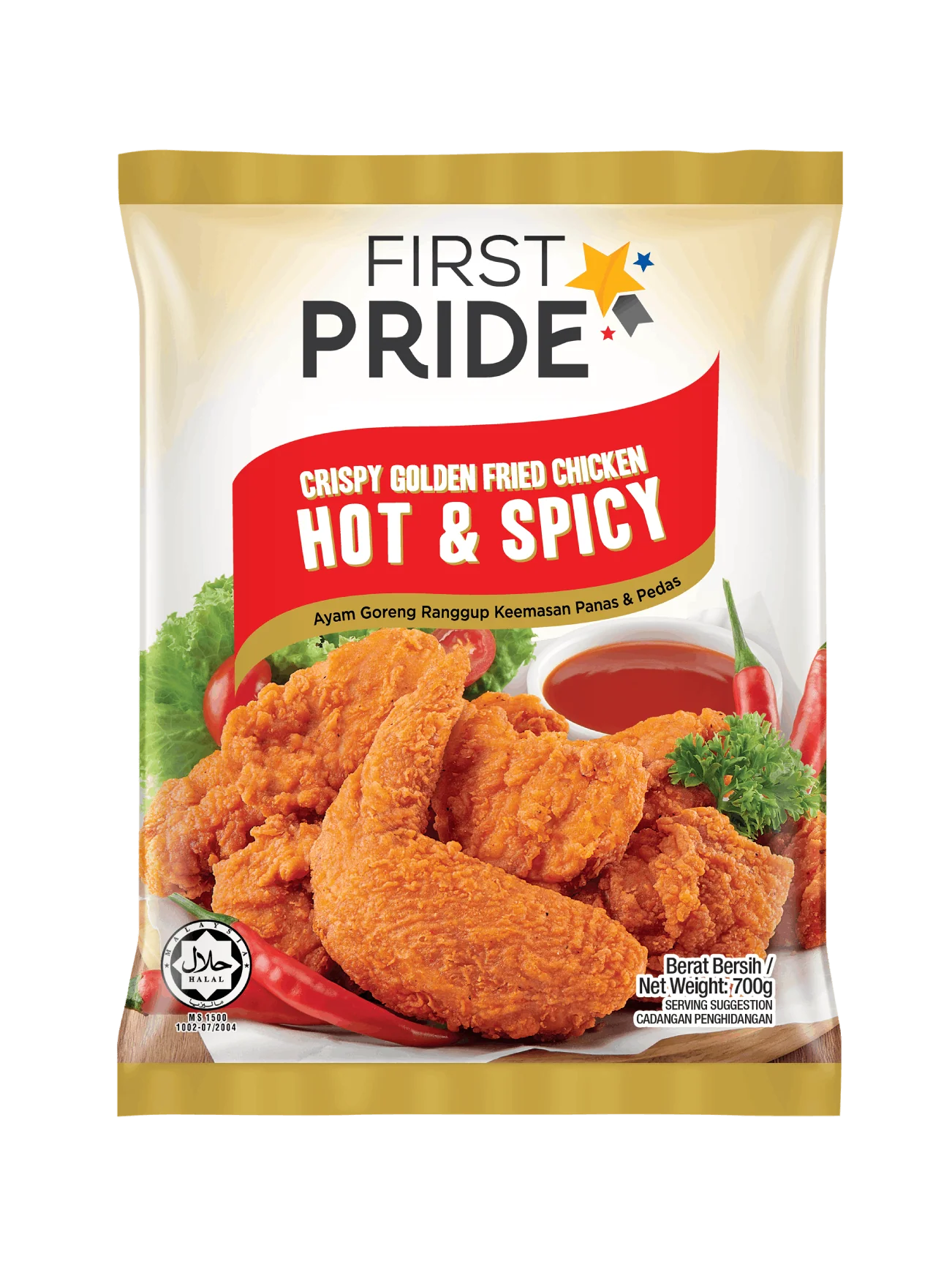 FIRST PRIDE CRISPY GLDEN FRD. CHIC. HOT&SPICY 750G