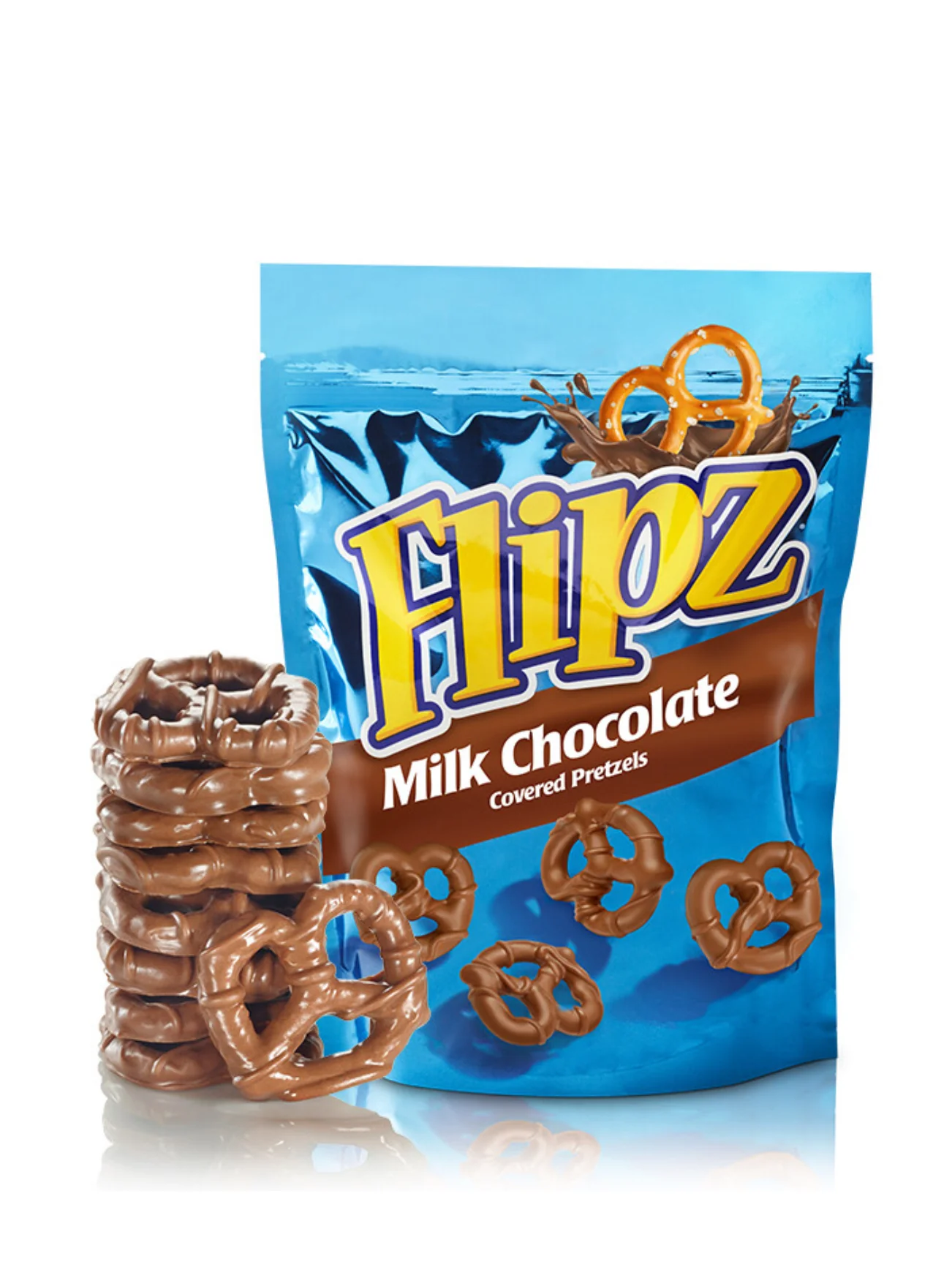 FLIPZ MILK CHOCLATE PRETZEL 90G