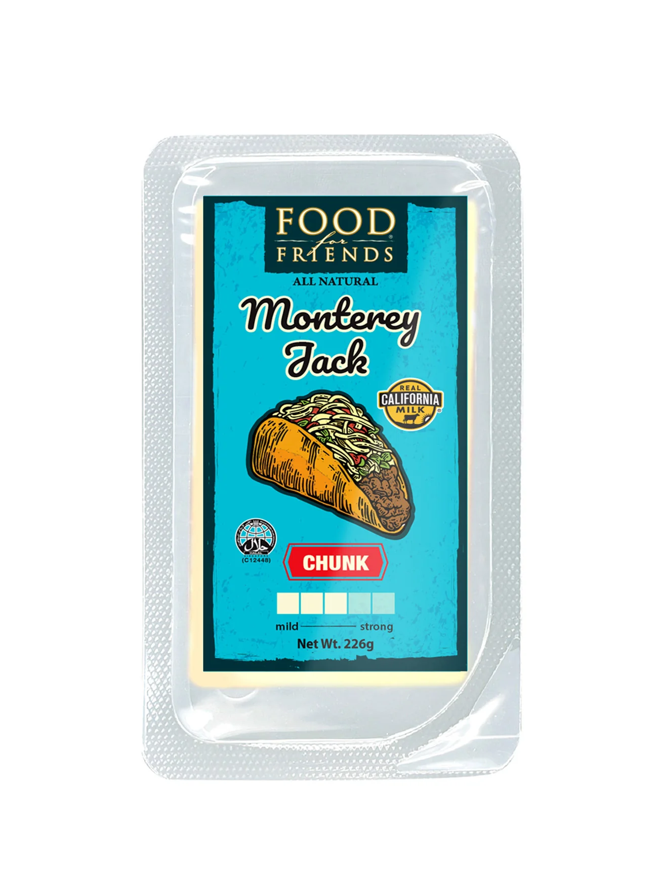FOOD FOR FRIENDS MONTEREY JACK CHUNK 226G