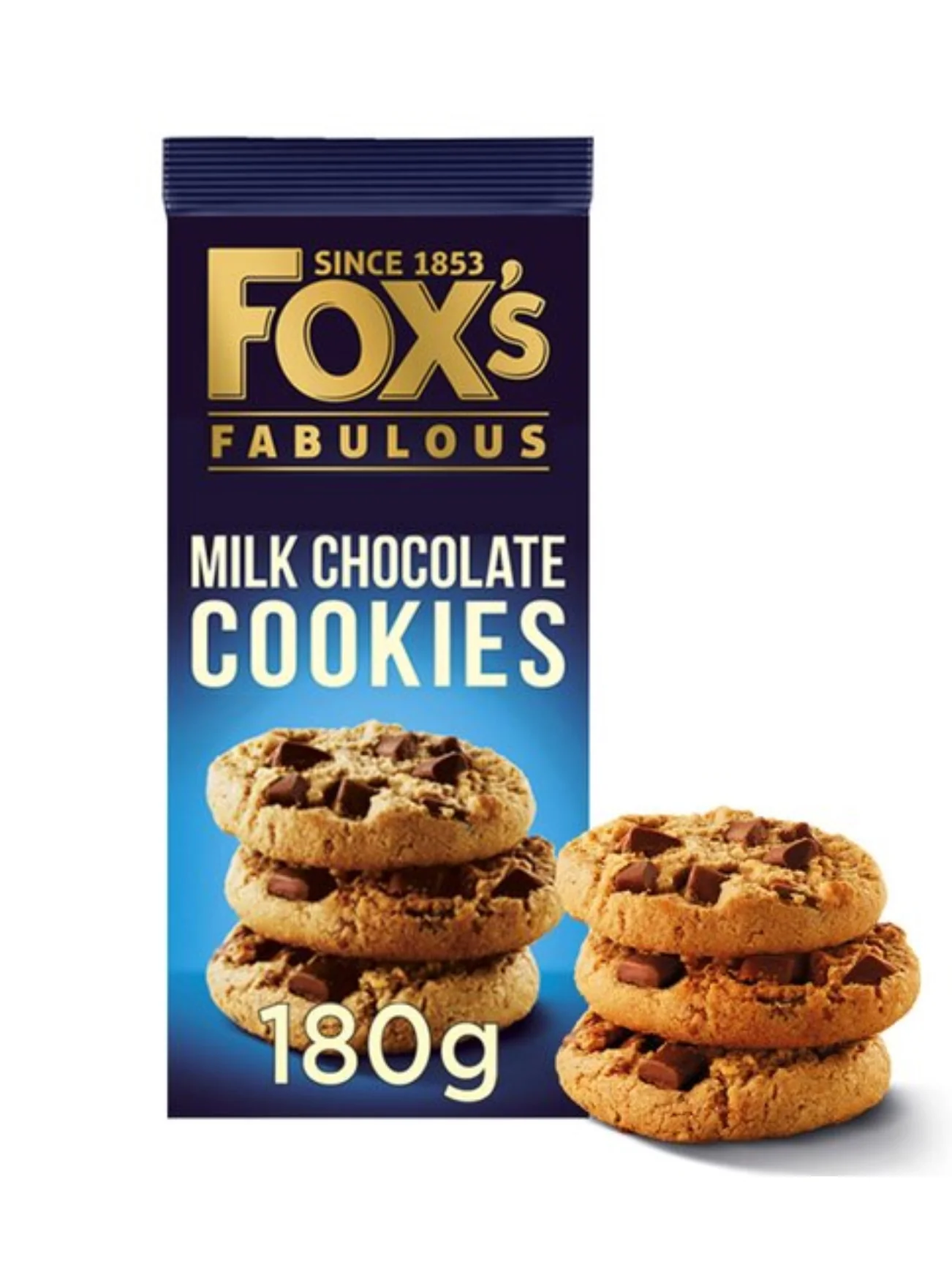 FOXS MILK CHOCOLATE CHUNK COOKIES 180G