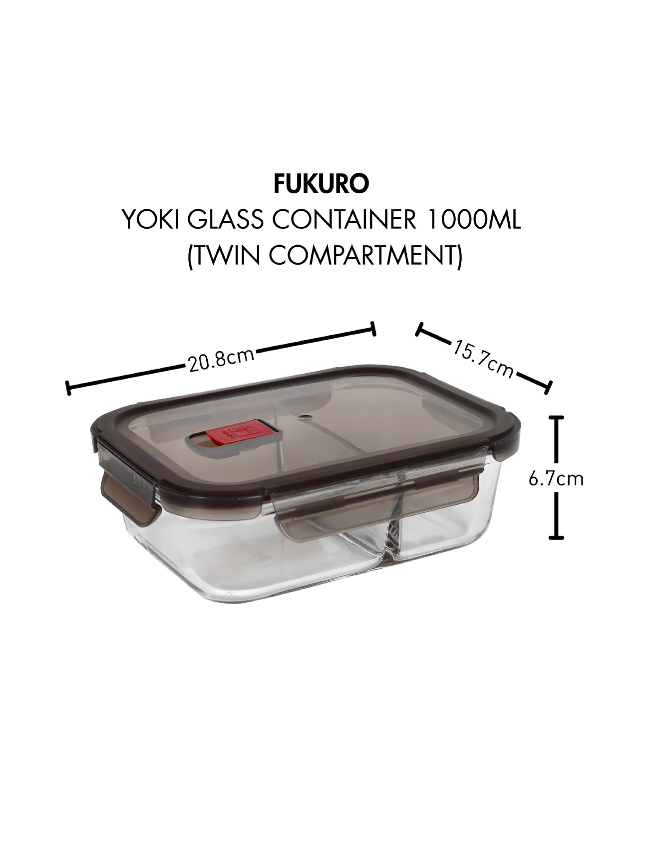 FUKURO YOKI GLASS CONTAINER REC TWIN.CPMENT 1L