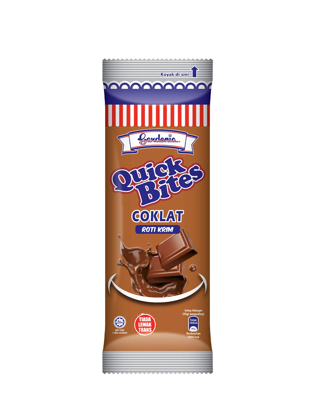 GARDENIA CREAM ROLL CHOCOLATE 50G
