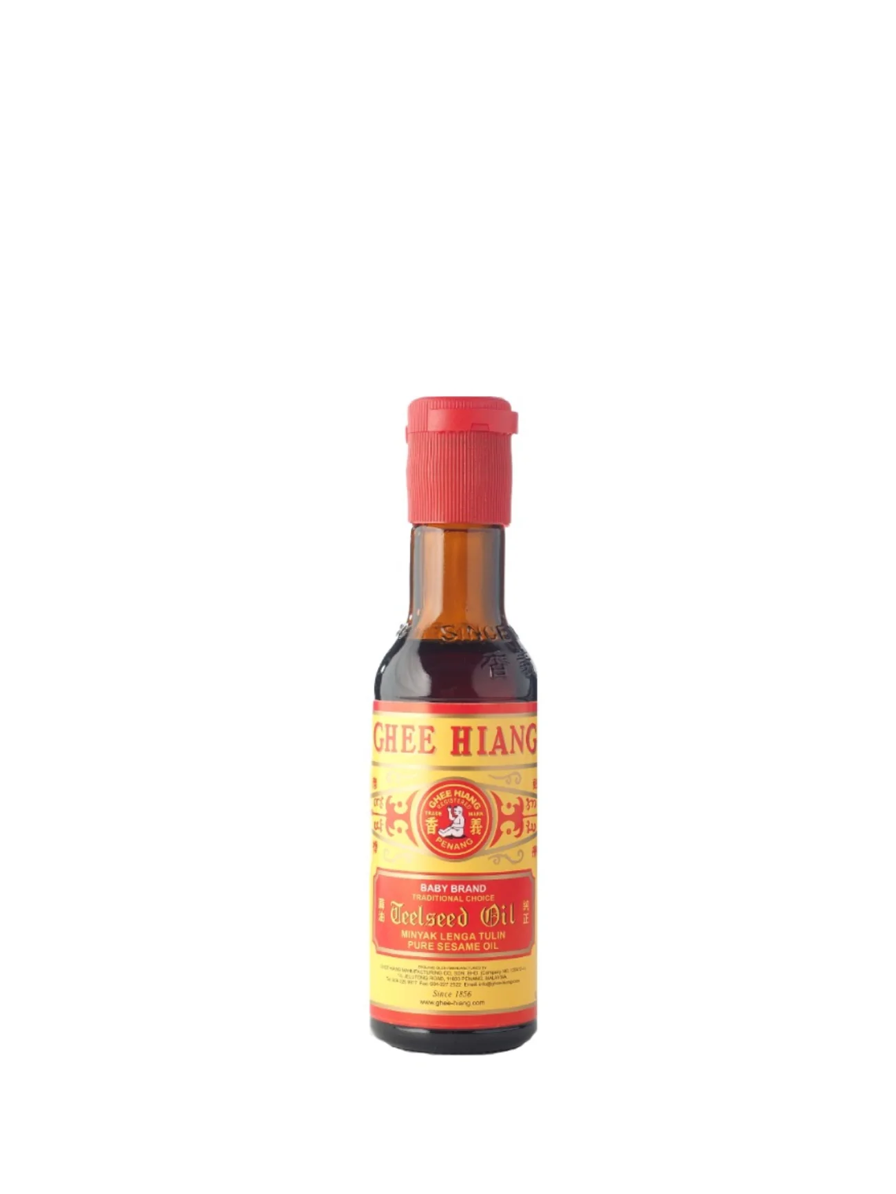 GHEE HIANG PURE SESAME OIL (RED LABEL)155ML