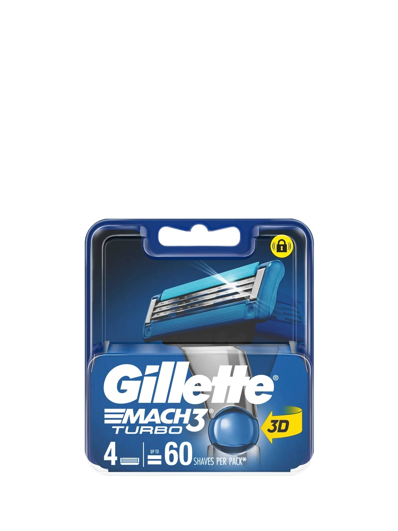 GILLETTE MACH 3 TURBO CART 4'S