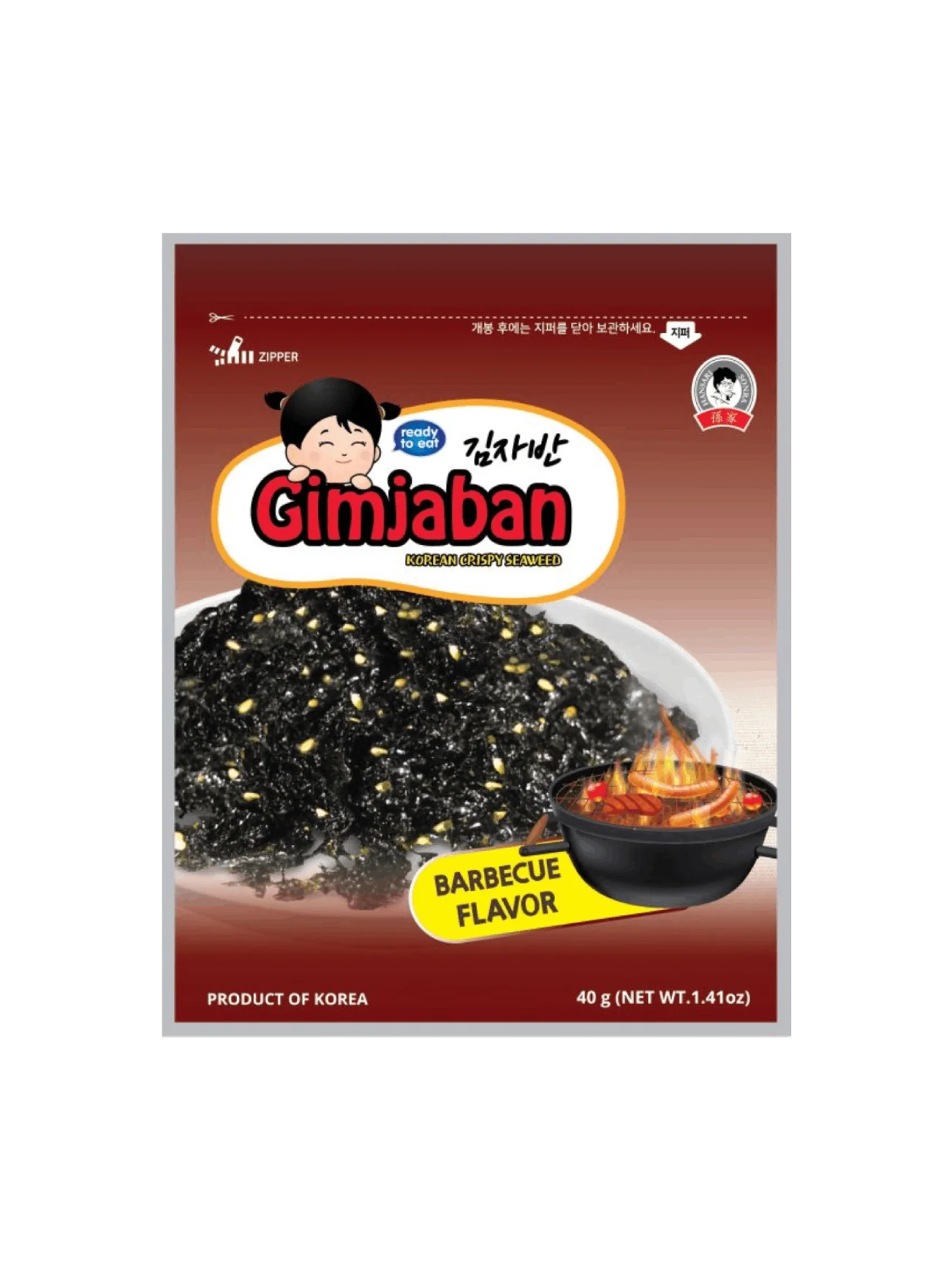 GIMJABAN CRISPY SEAWEED BARBECUE 40G