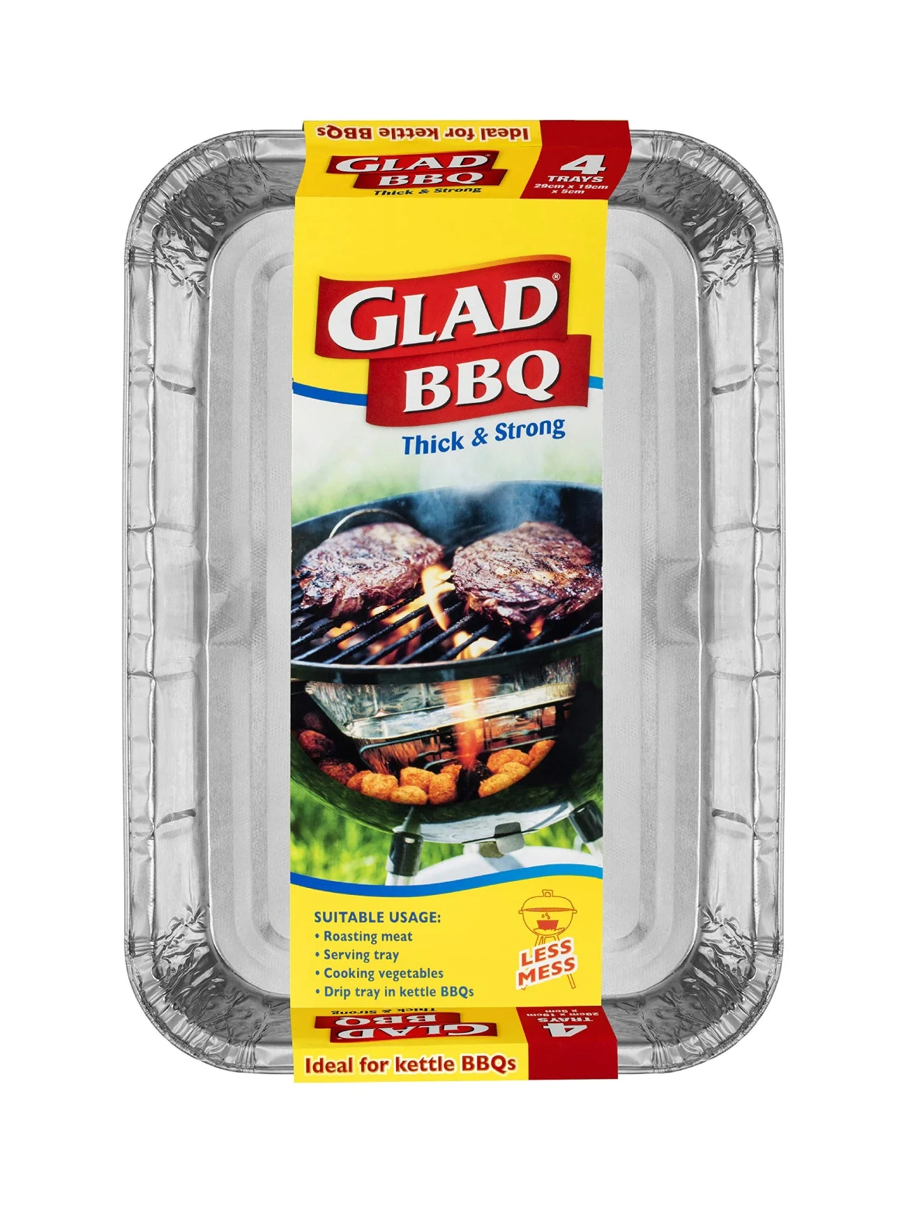 GLAD BBQ TRAYS 4S