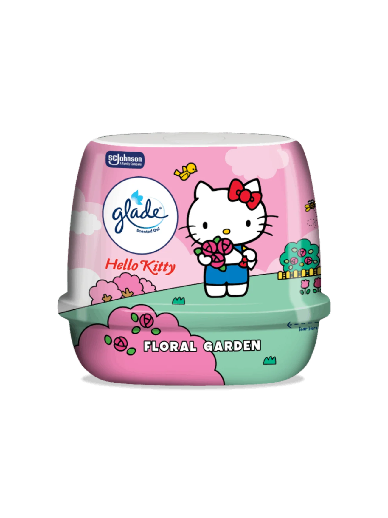 GLADE SCENTED GEL HELLO KITTY FLORAL 180G