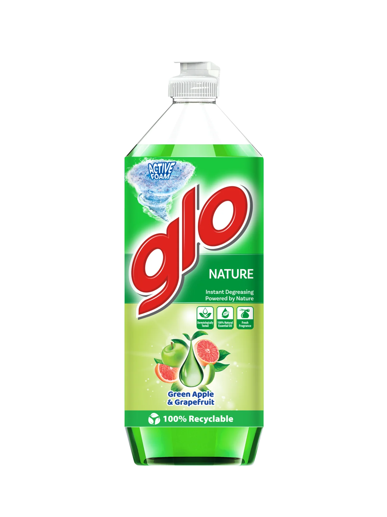 GLO DISHWASHING LIQUID NAT APPLE & GRPFRT 800ML