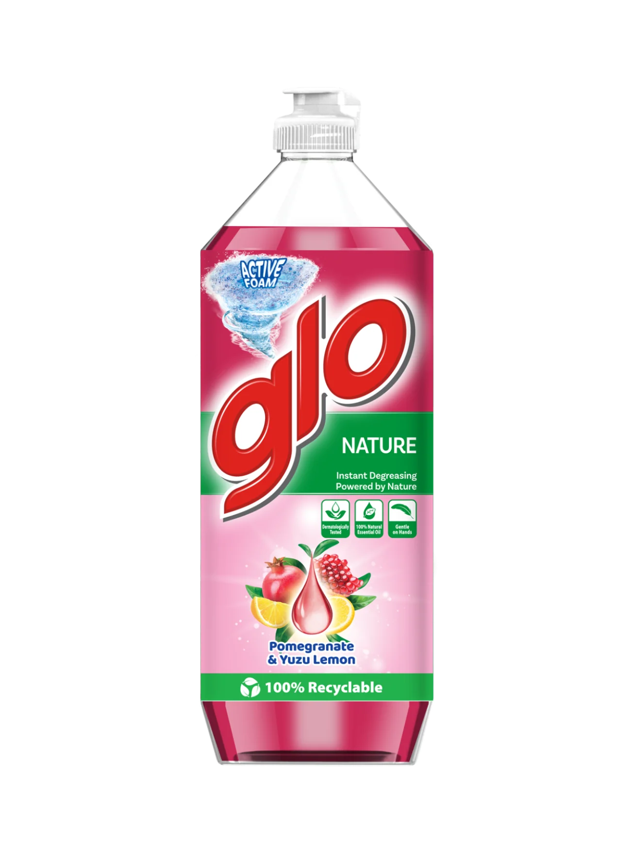 GLO DISHWASHING LIQUID NAT POM & YUZU LEMON 800ML