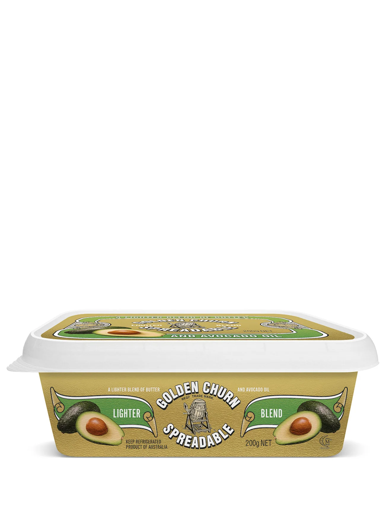GOLDEN CHURN AVOCADO TUB BUTTER 200G - Image 2