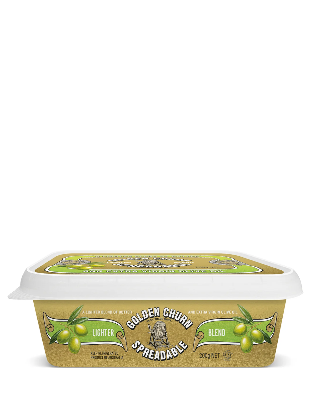 GOLDEN CHURN OLIVE TUB BUTTER 200G - Image 3