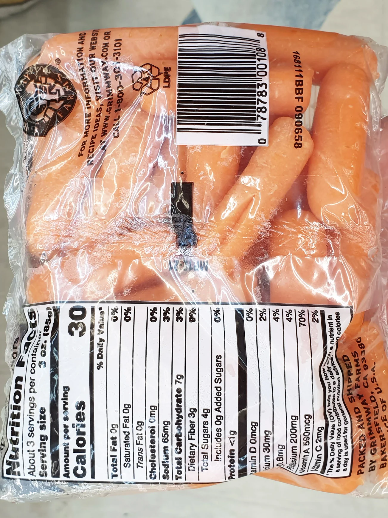 GRIMMWAY US PEELED B.CARROT 250G - Image 3