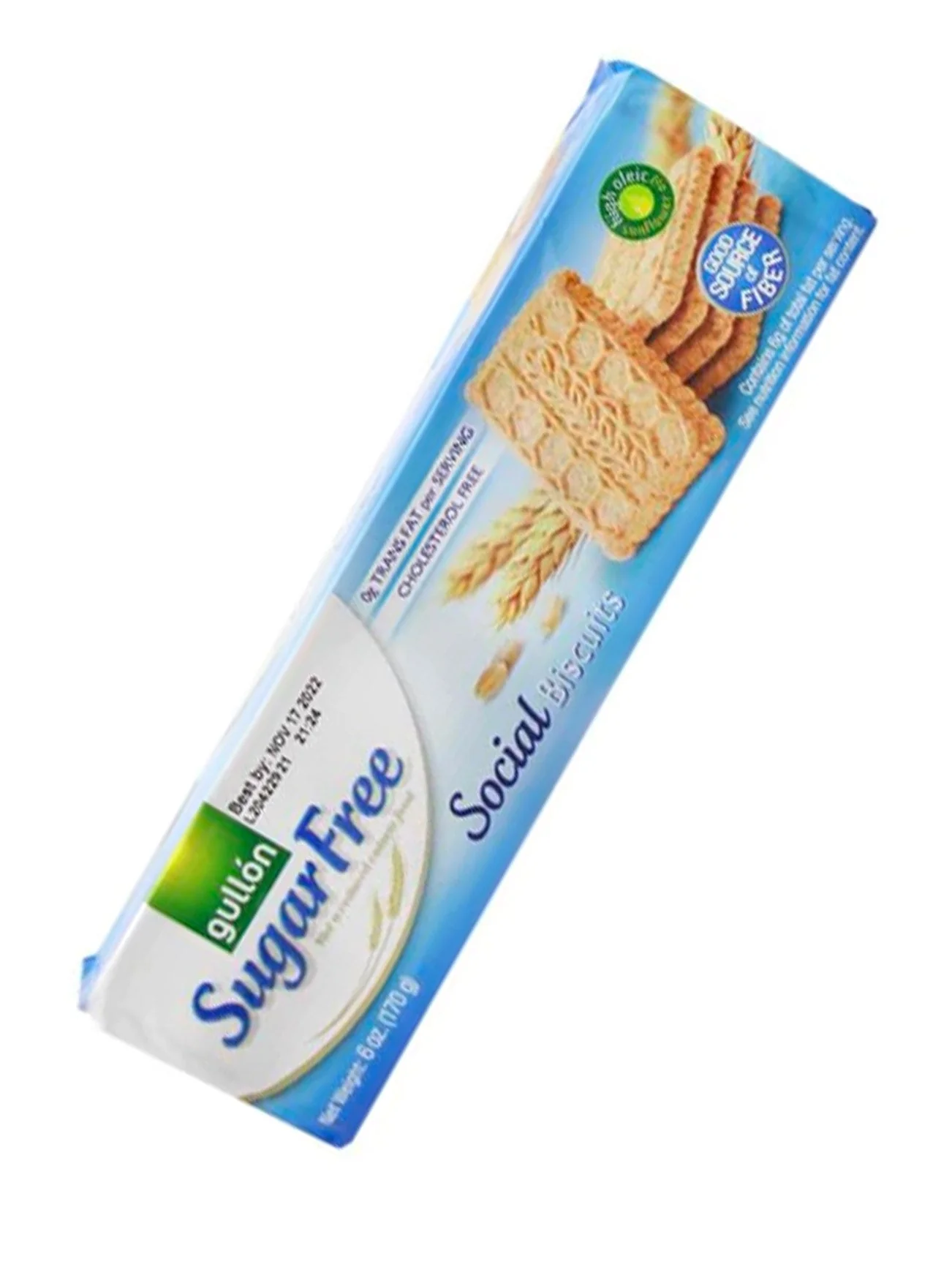 GULLON FIBRA SUGAR FREE 170G