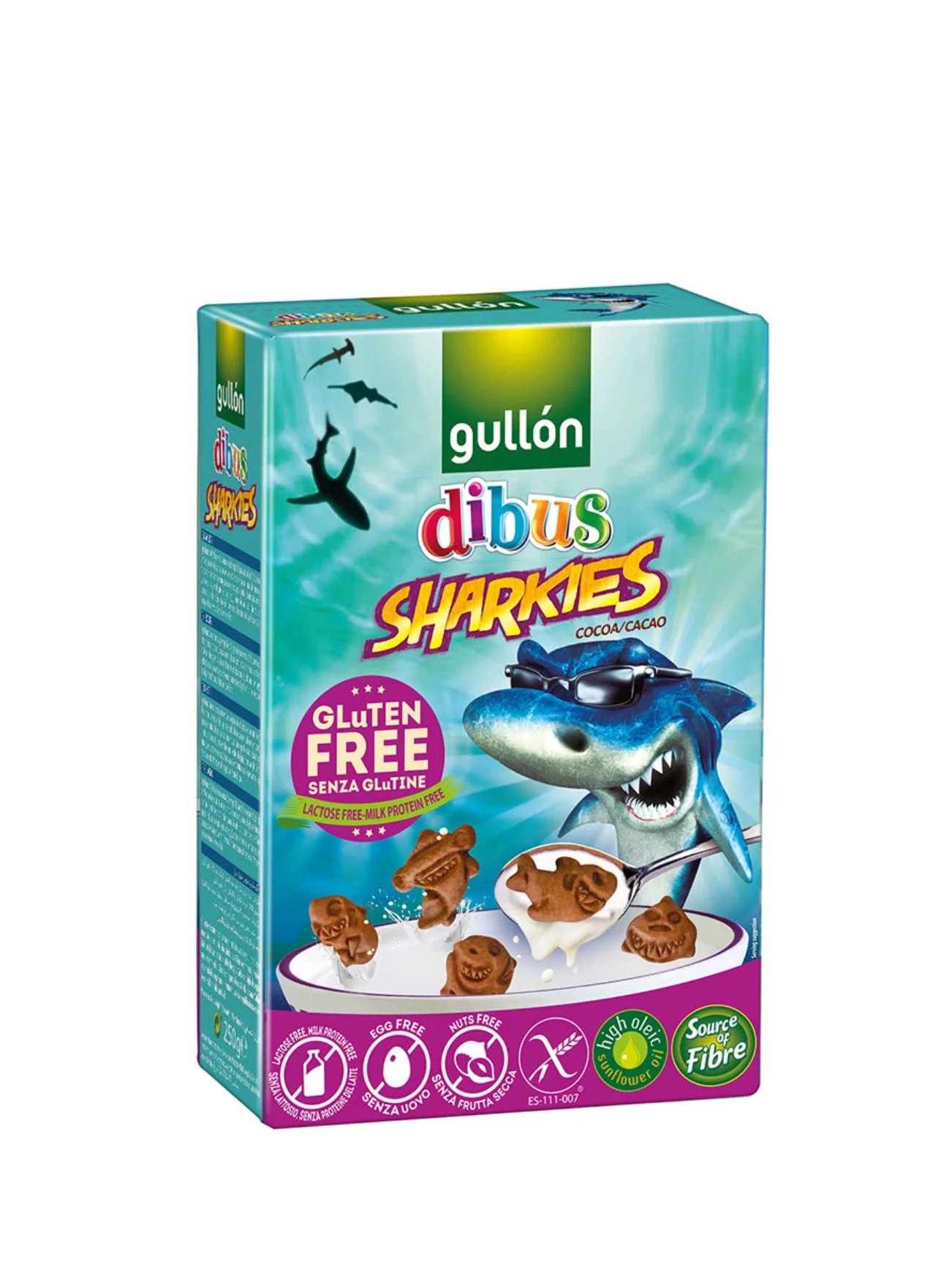 GULLON GLUTEN FREE SHARKIES 250G