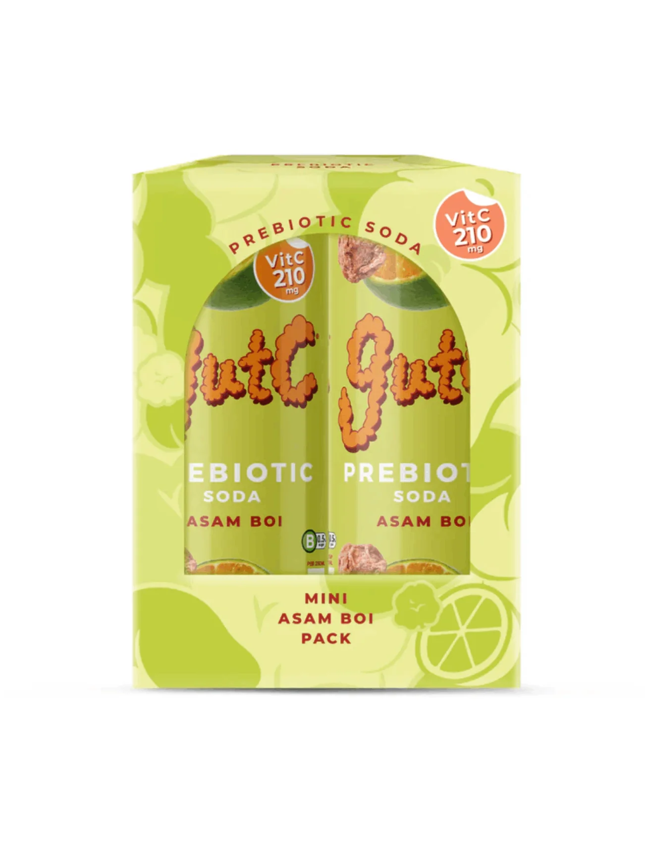 GUTC PREBIOTIC SODA ASAM BOI 4X250ML