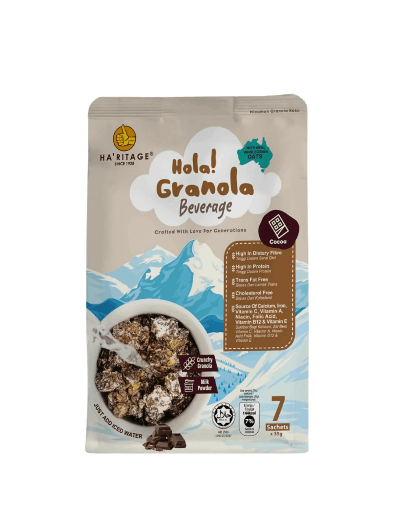 HA'RITAGE HOLA GRANOLA COCOA 245G