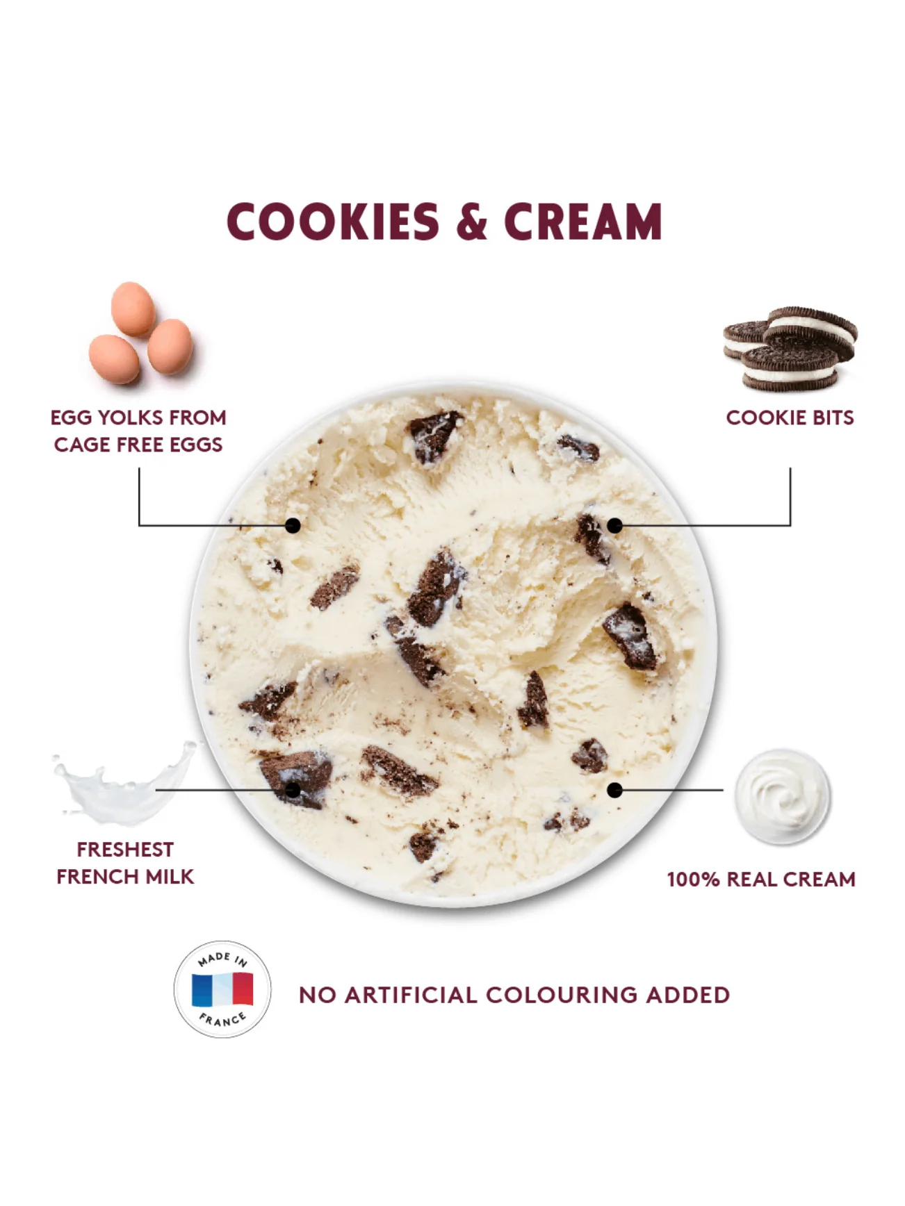 HAAGEN-DAZS COOKIES&CREAM 100ML - Image 3