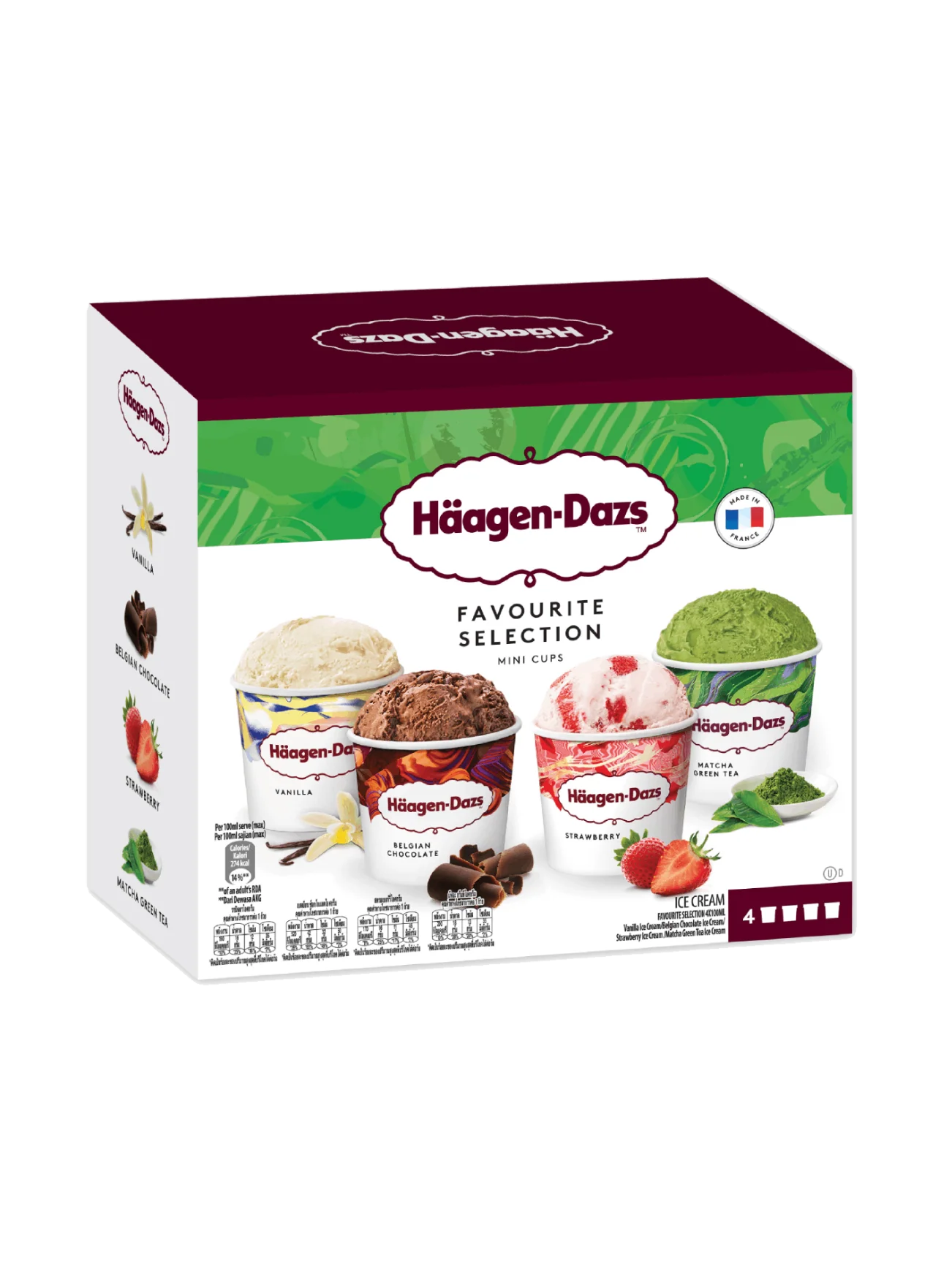 HAAGEN-DAZS FAVOURITE SELECTION MPK 4X100ML