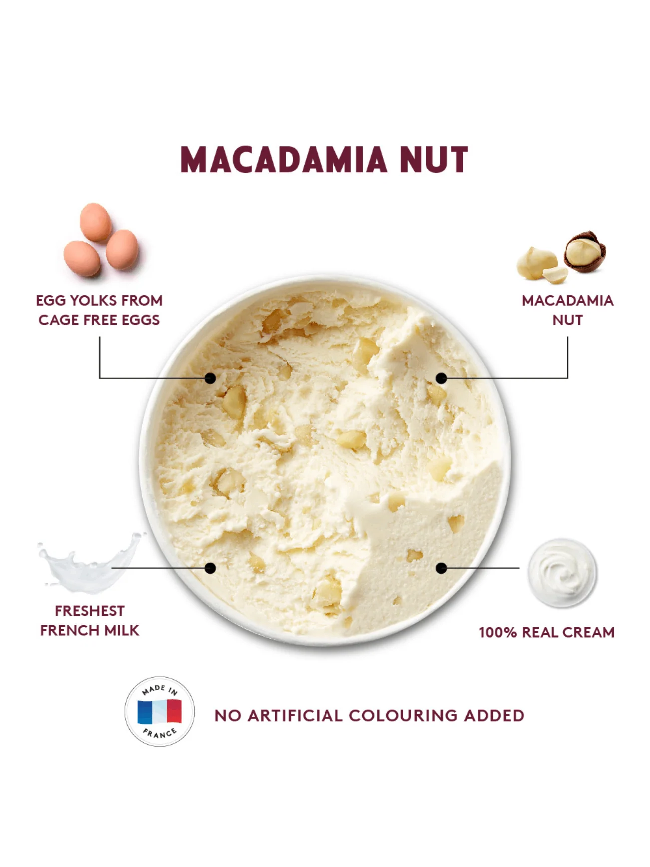 HAAGEN-DAZS MACADAMIA NUT 473ML - Image 3