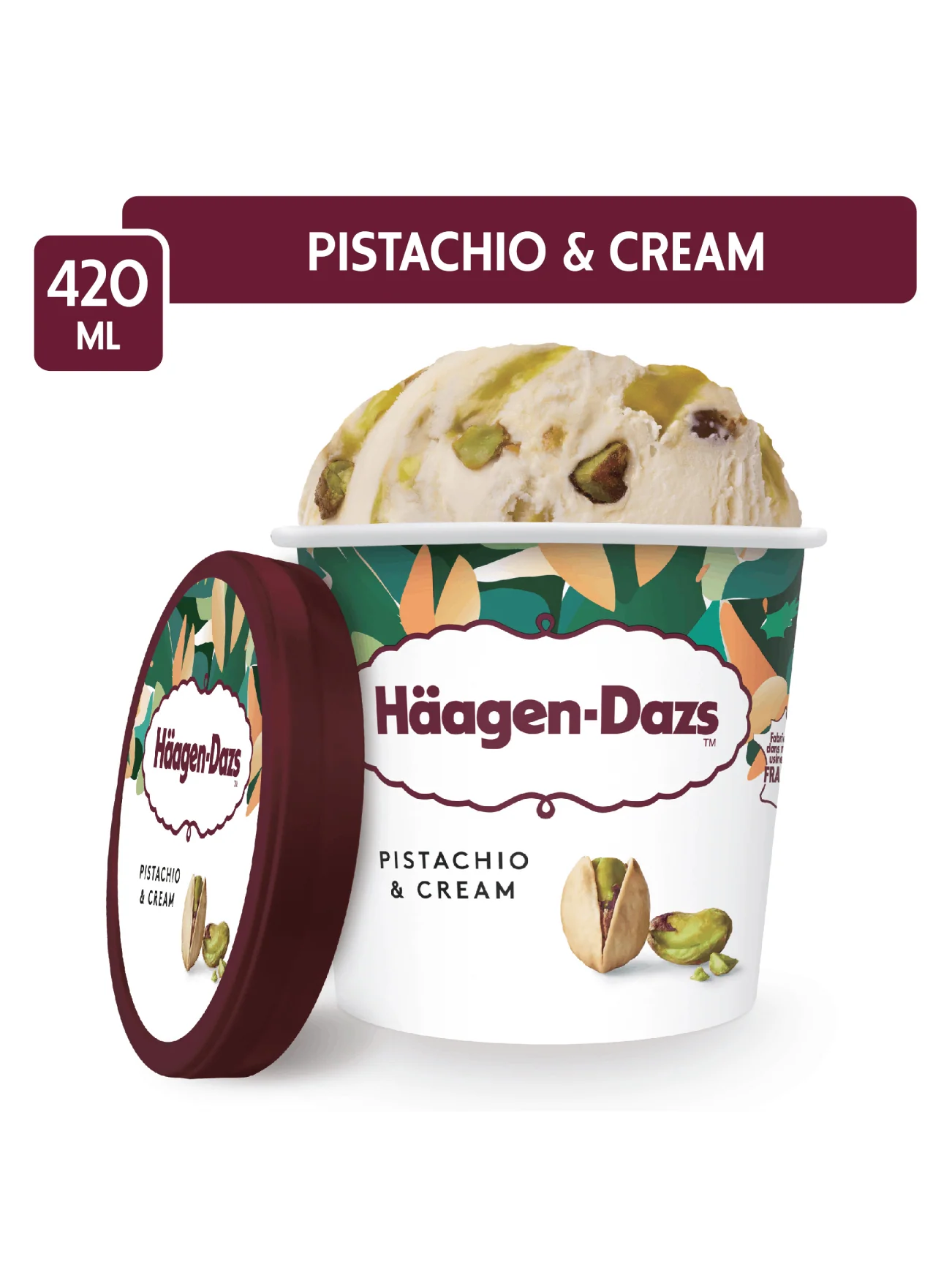 HAAGEN DAZS PISTACHIO & CREAM 420ML - Image 2