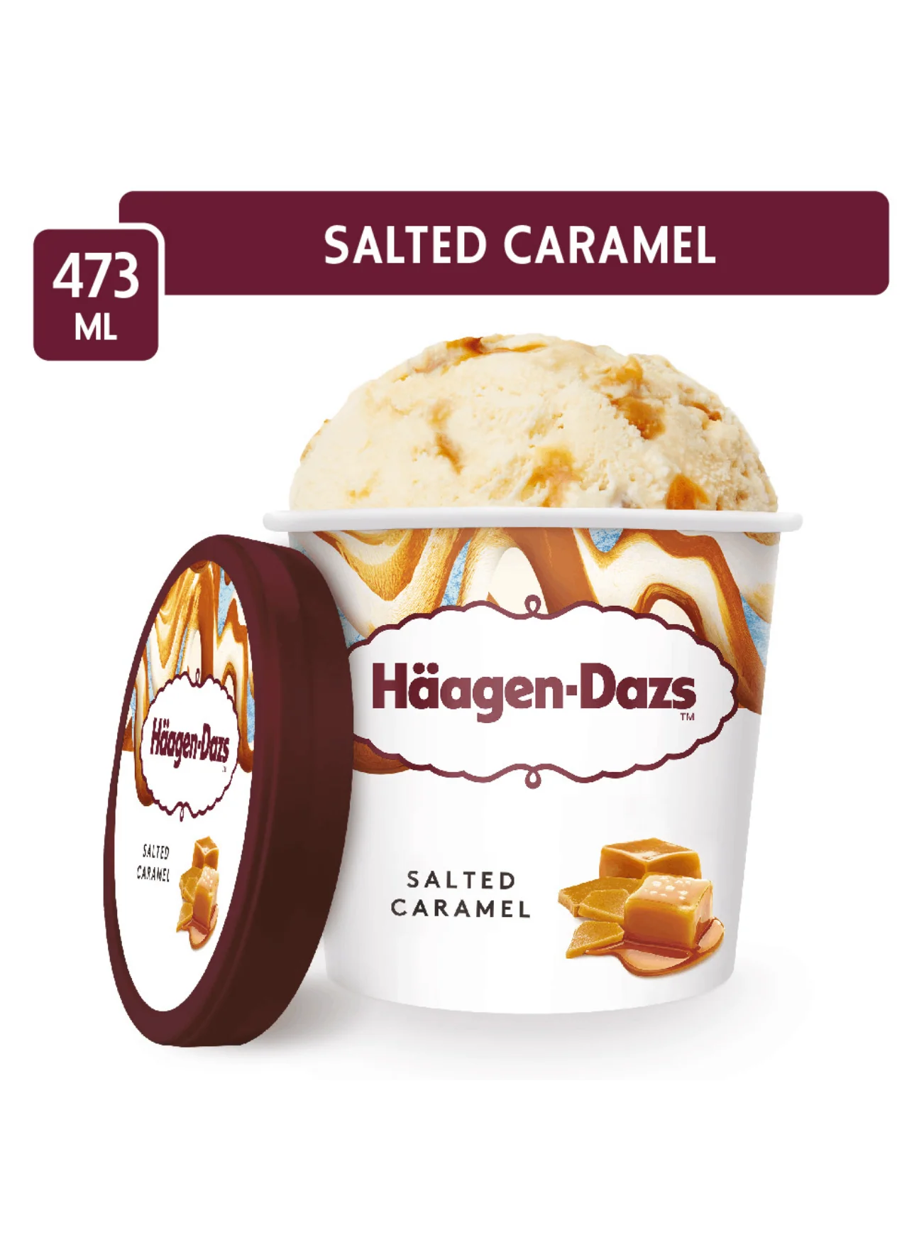 HAAGEN-DAZS SALTED CARAMEL 473ML - Image 2