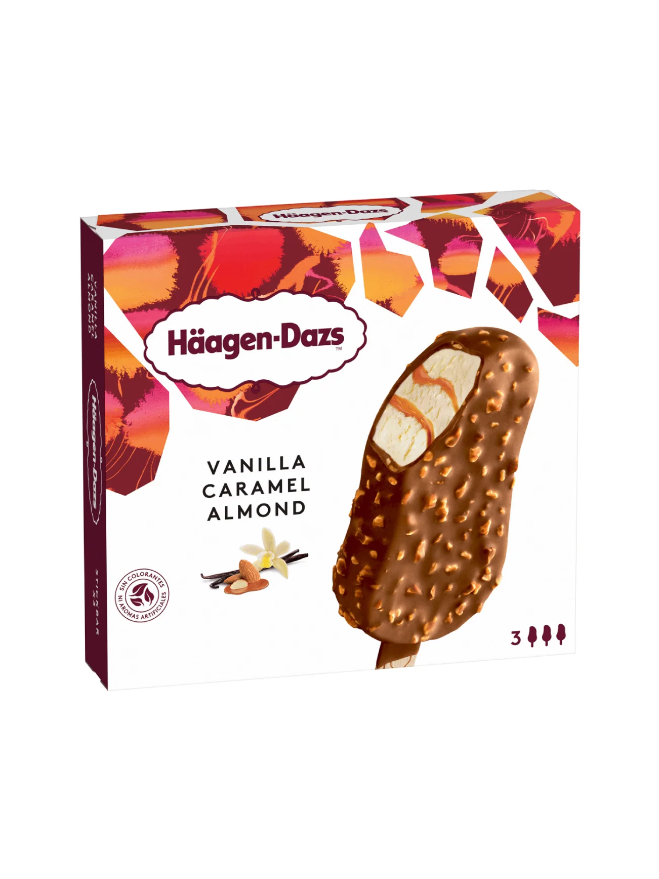 HAAGEN-DAZS VANILLA CARAMEL ALMOND 3X80ML