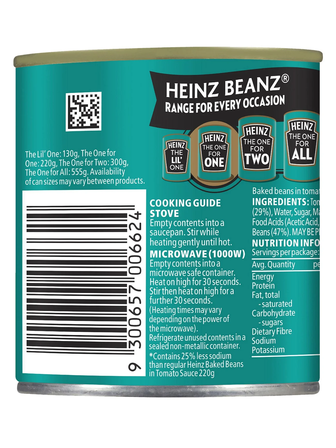 HEINZ BEANZ SALT REDUCED 220G - Image 3