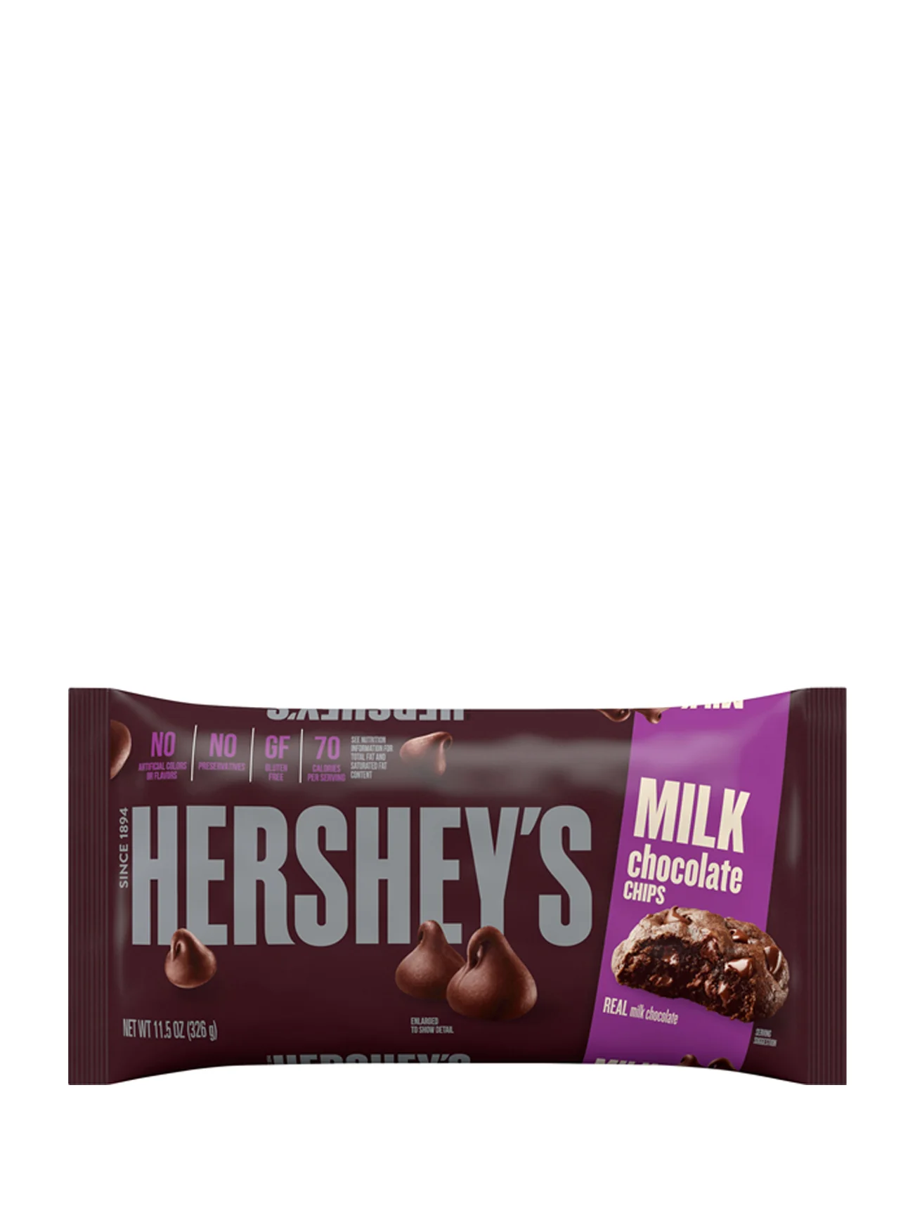HERSHEY'S BAKING CHIPS MILK CHOC 326G