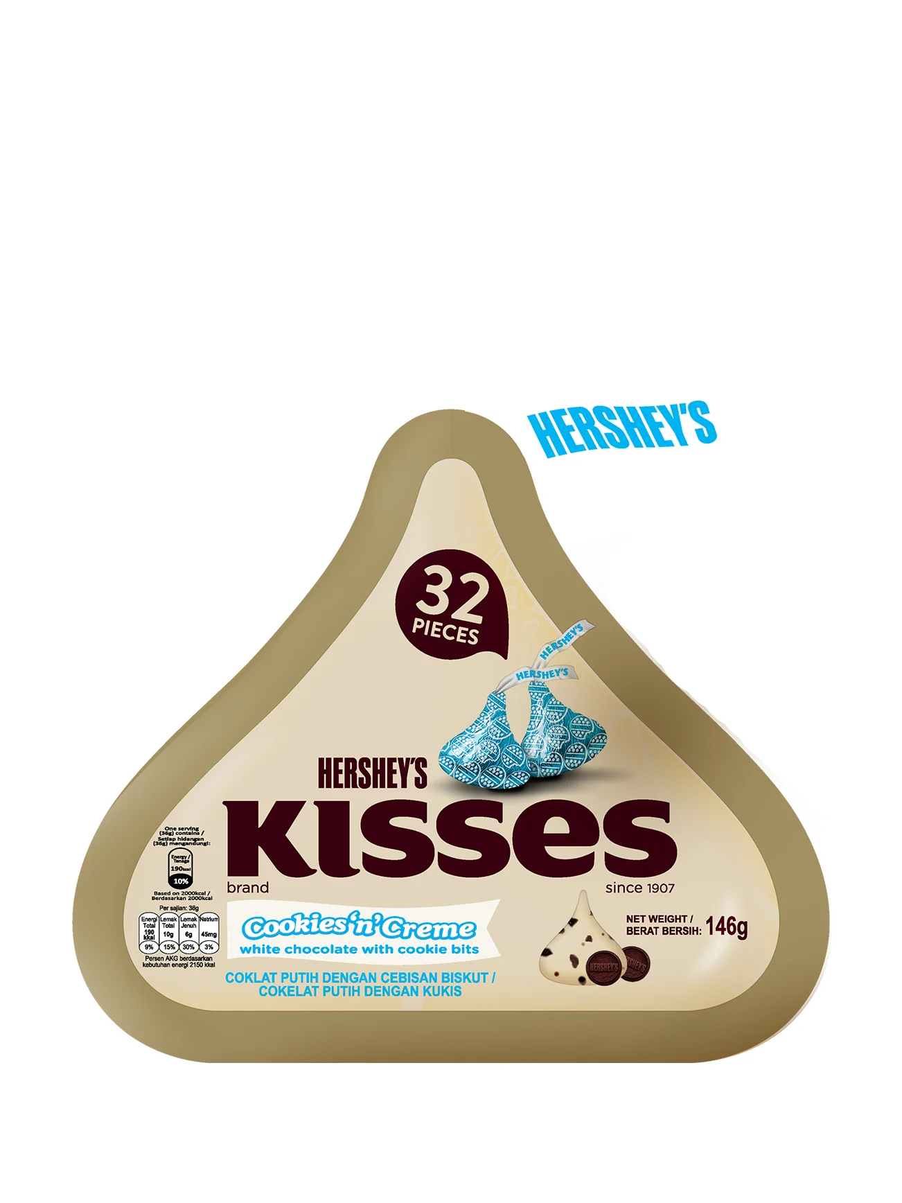 HERSHEY'S KISSES COOKIES'N'CREME 146G - Image 2