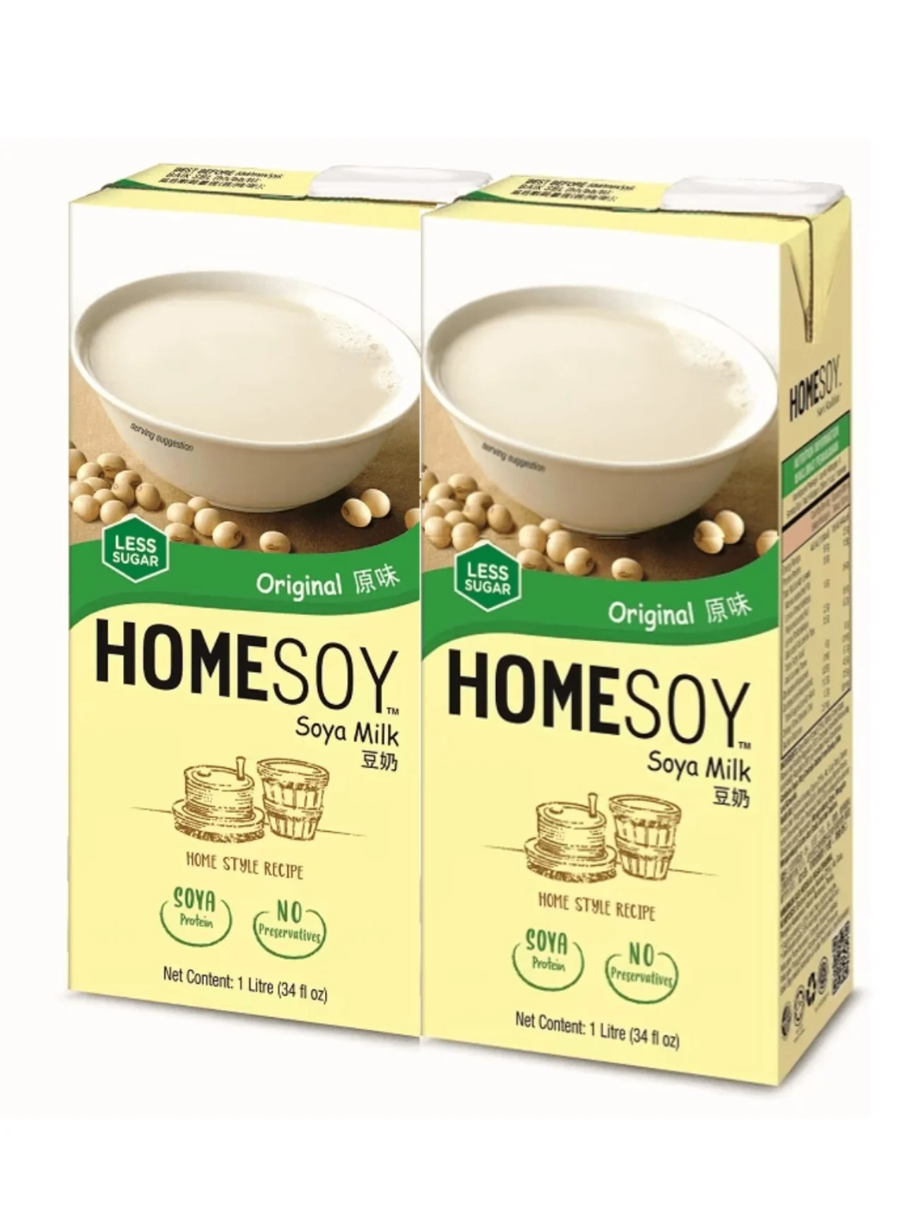 HOMESOY ORIGINAL VALUE PACK 2X1L