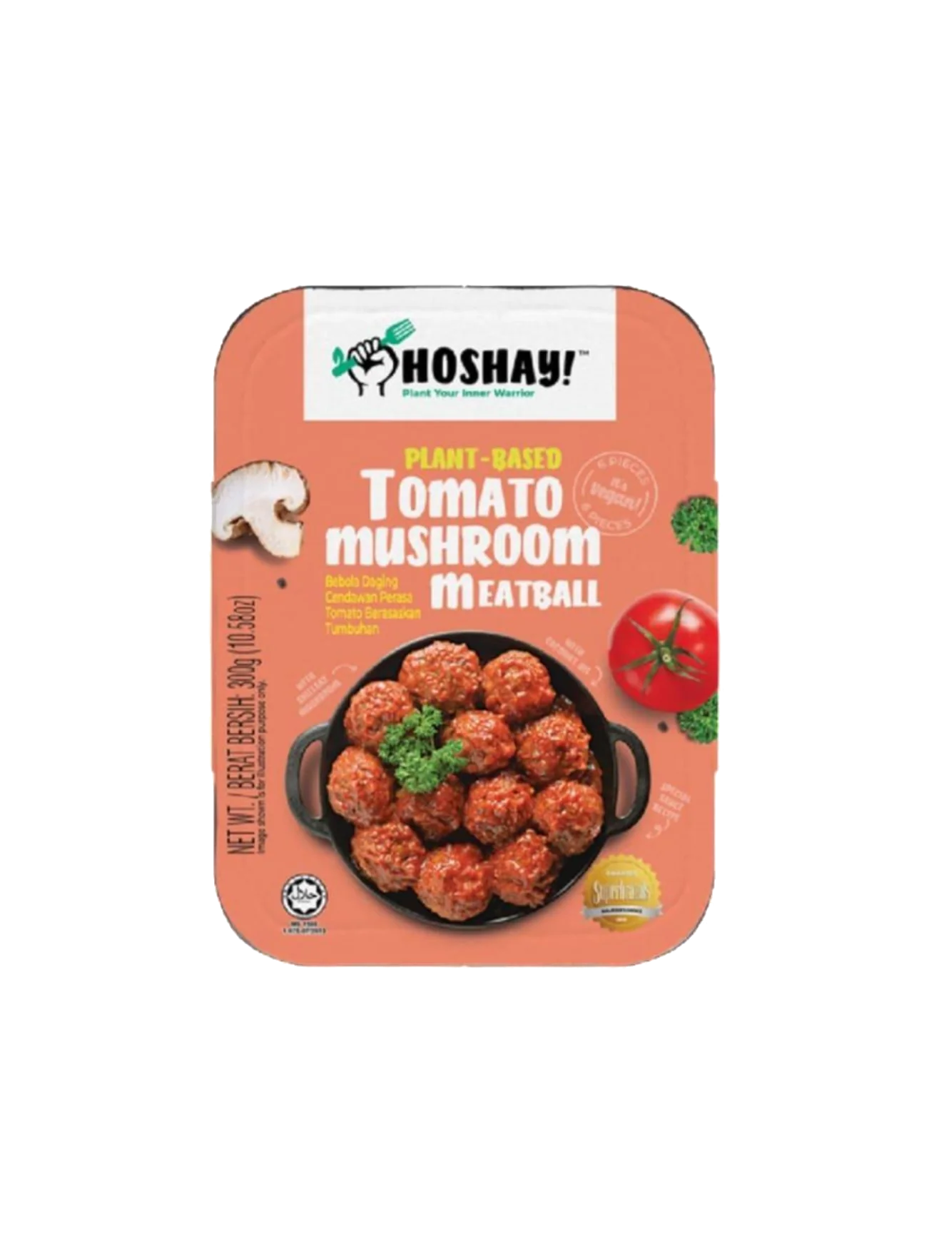 HOSHAY PLANT BASED TOMATO MUSHROOM MEATBALL 300GM