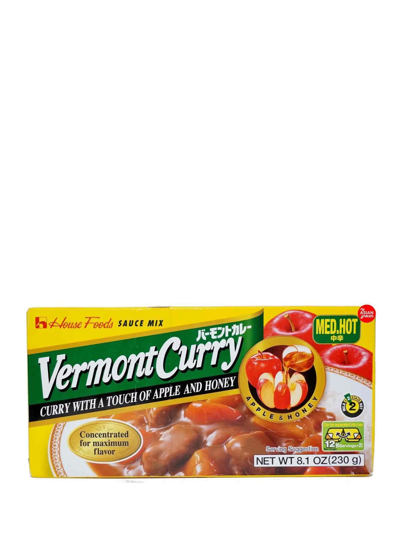 HOUSE VERMONT CURRY MED HOT 230G