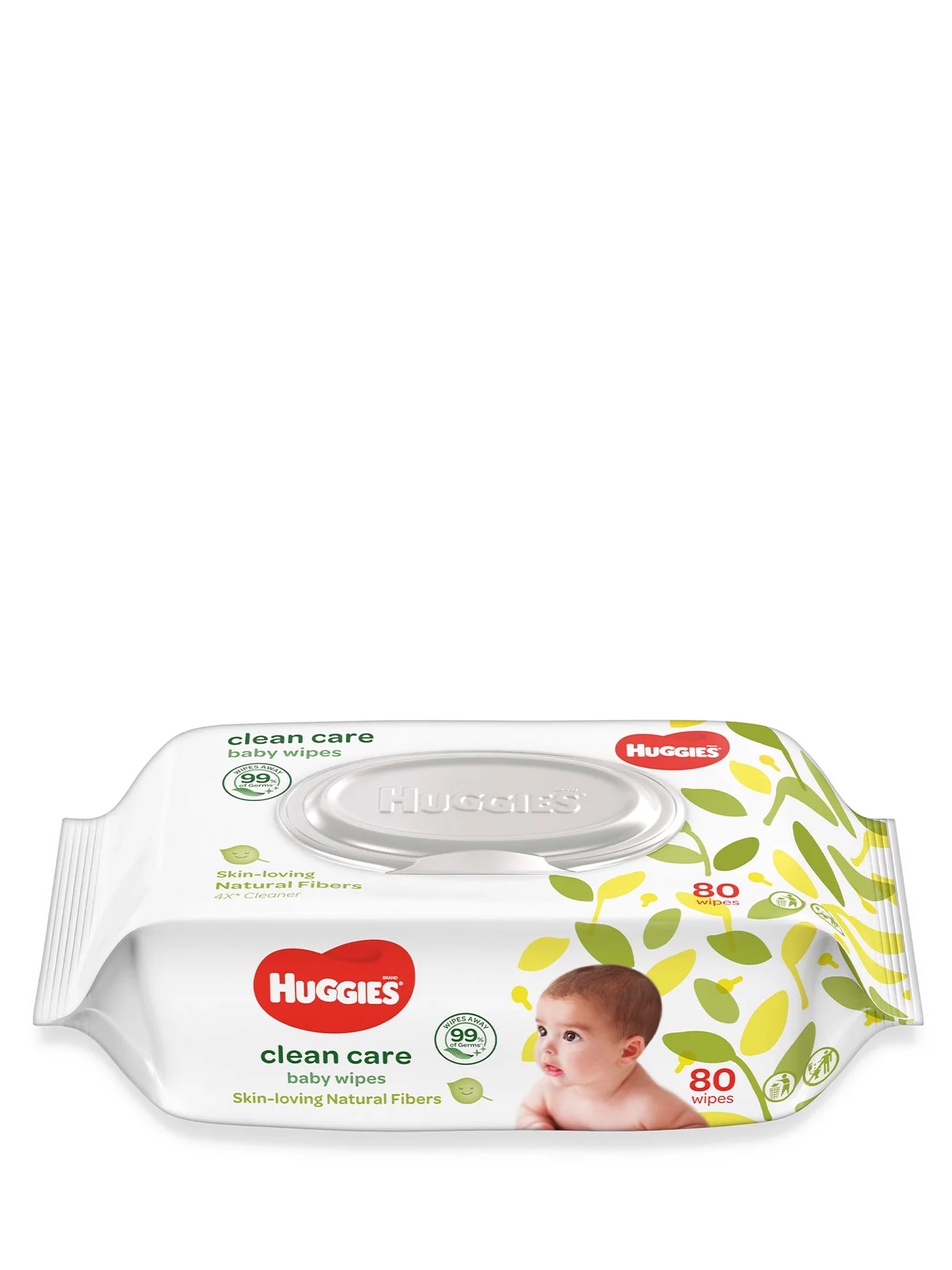 HUGGIES CLEAN CARE BABY WIPES 80S