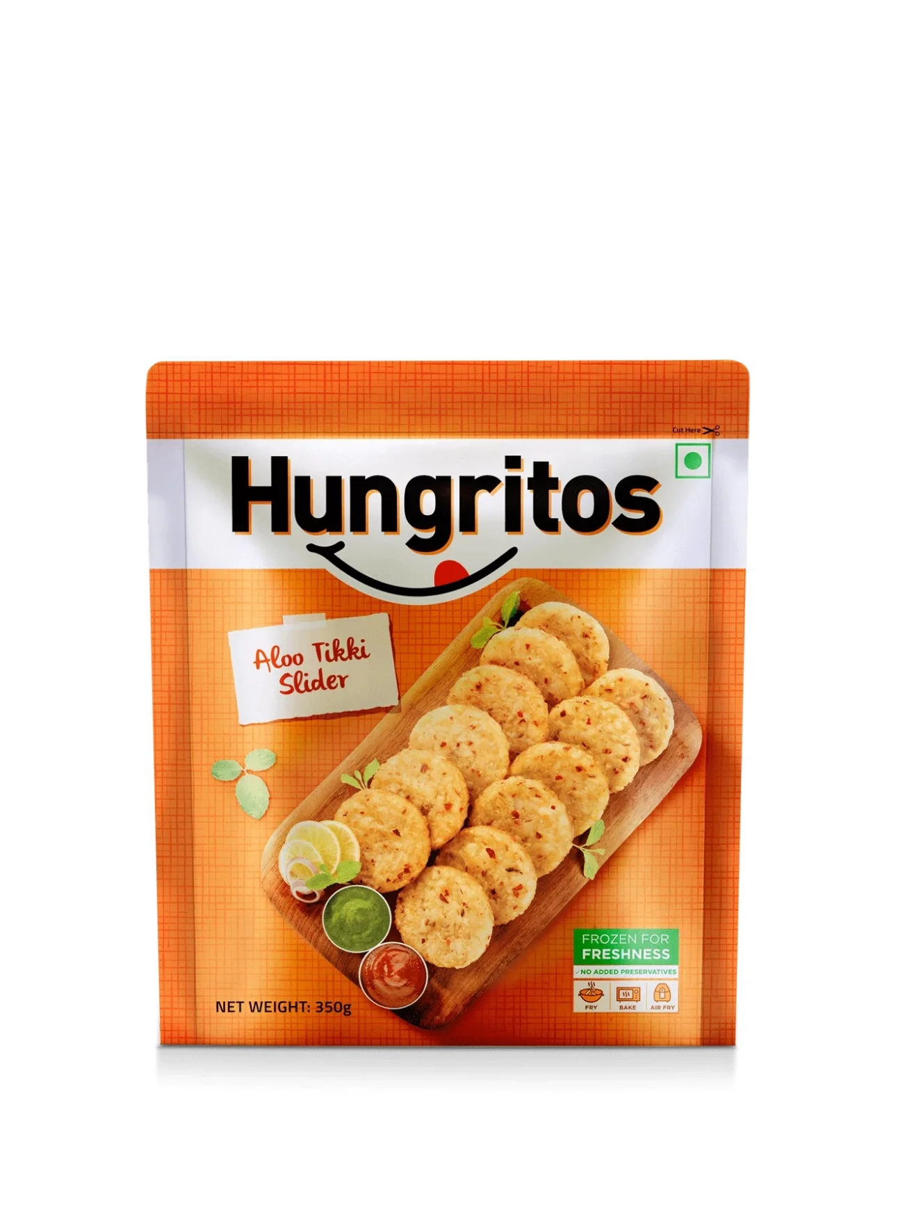 HUNGRITOS POTATO SLIDER ALOO TIKKI 300G