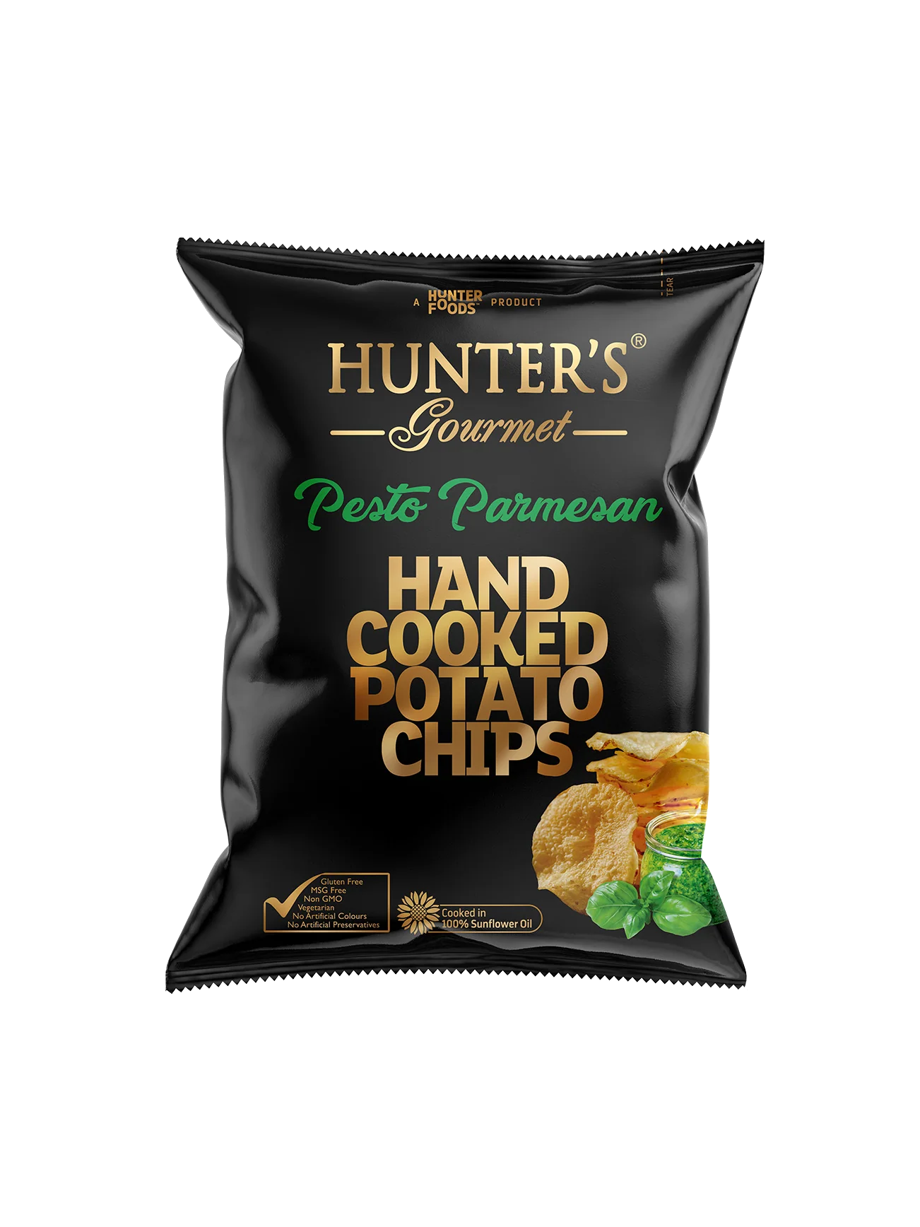 HUNTER'S GOUR H/COOK POTATO CHIPS P/PARM 125G