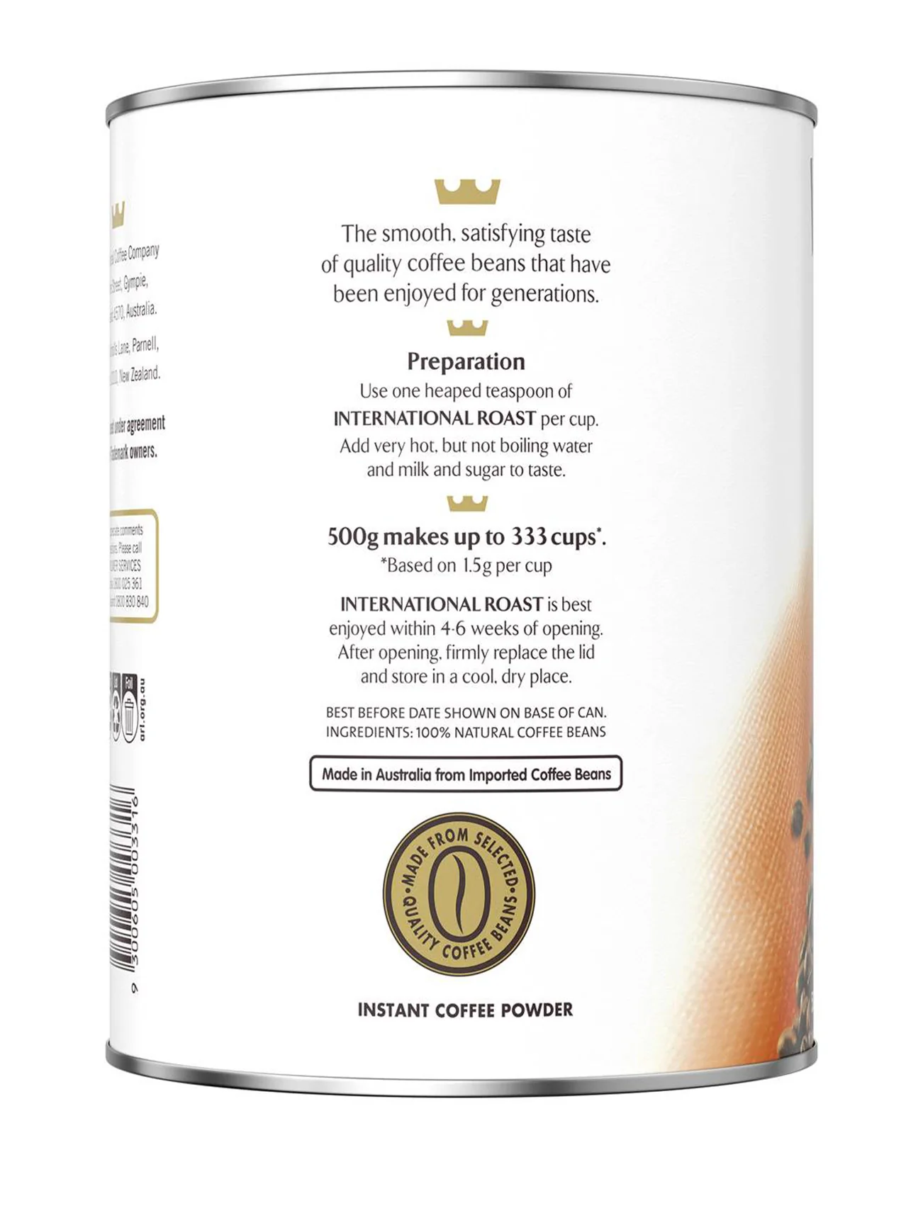 INTERNATIONAL ROAST COFFEE 500G - Image 3