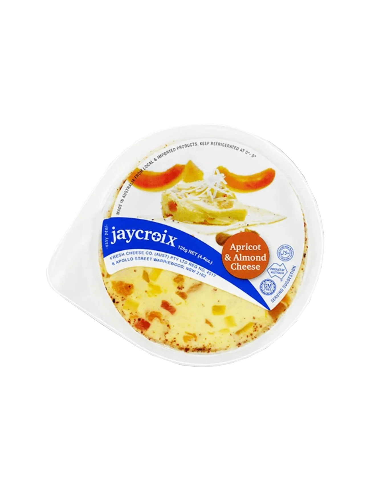 JAYCROIX APRICOT&ALMOND CHEESE 125G