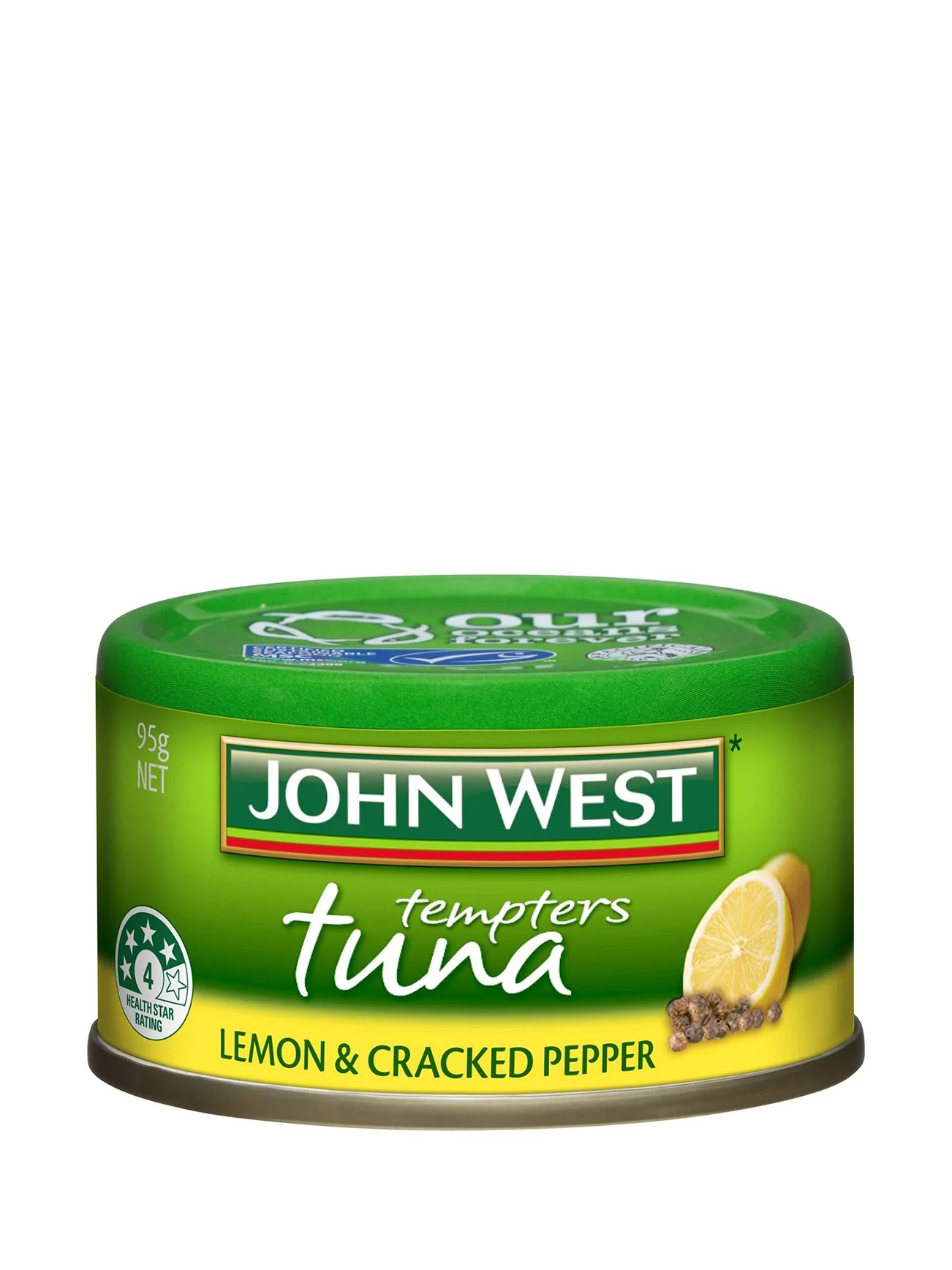 JOHN WEST TUNA TEMP LEMON CRACKED PEPPER 95G