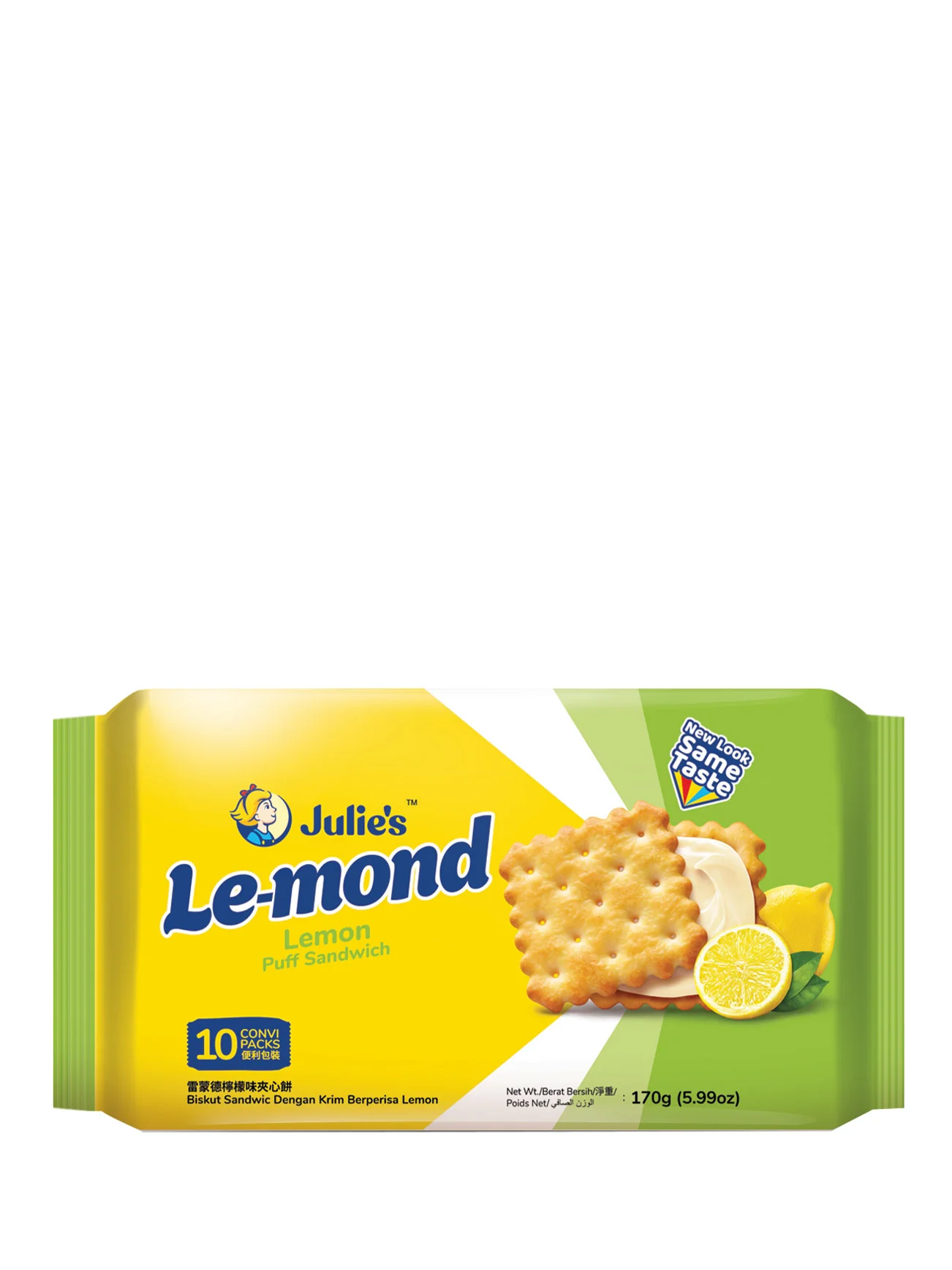 JULIE'S LE-MOND PUFF LEMON SANDWICH 170G