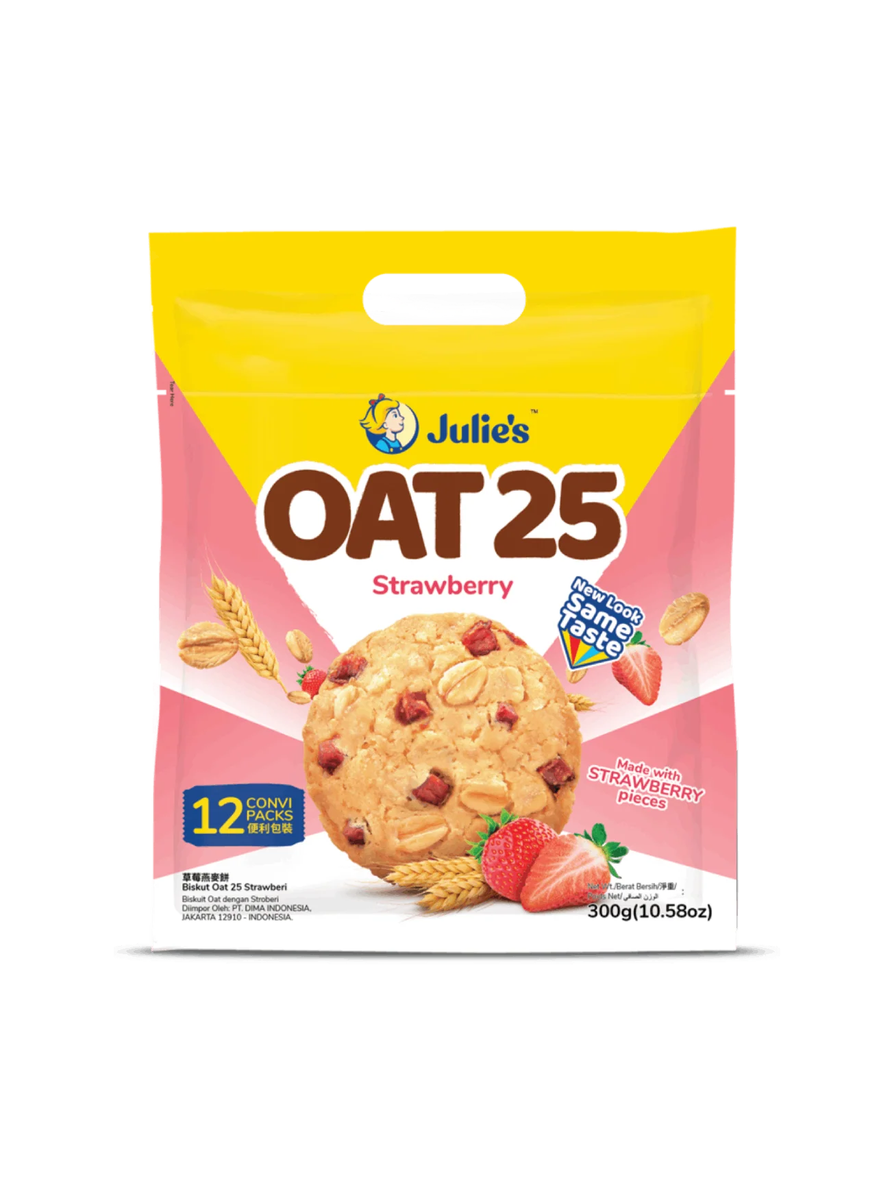 JULIE'S OAT 25 STRAWBERRY 300G