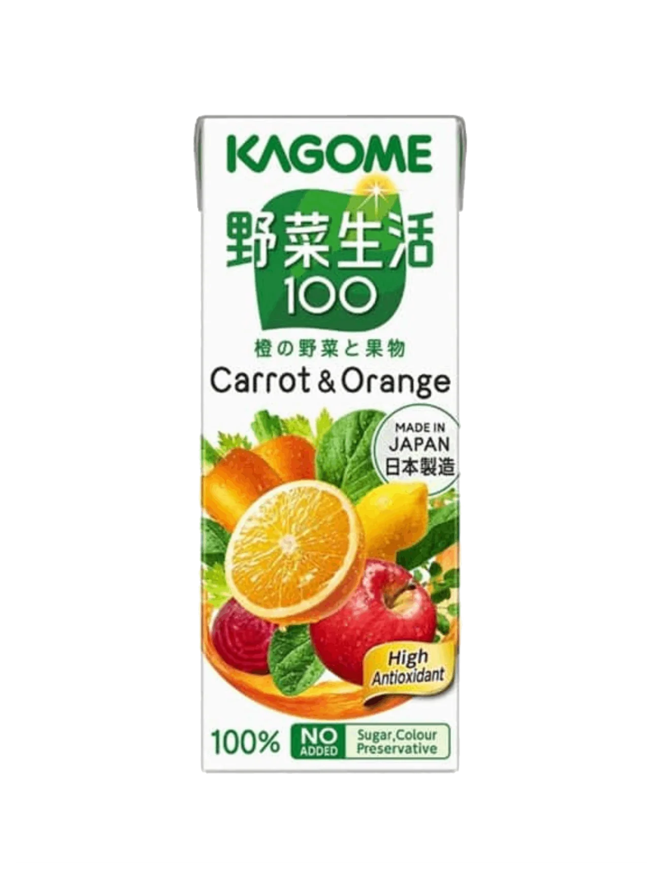 KAGOME YASAISEIKATSU CARROT & ORANGE 200ML